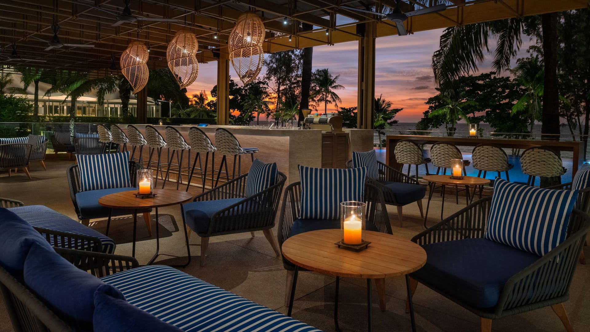 Hyatt Regency Phuket Resort One80 Degrees Pool Bar Sunset