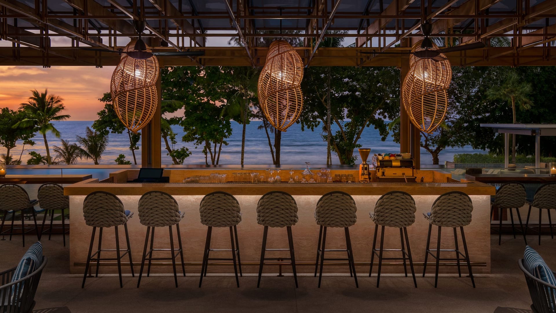 Hyatt Regency Phuket Resort One80 Degrees Pool Bar Seating Area