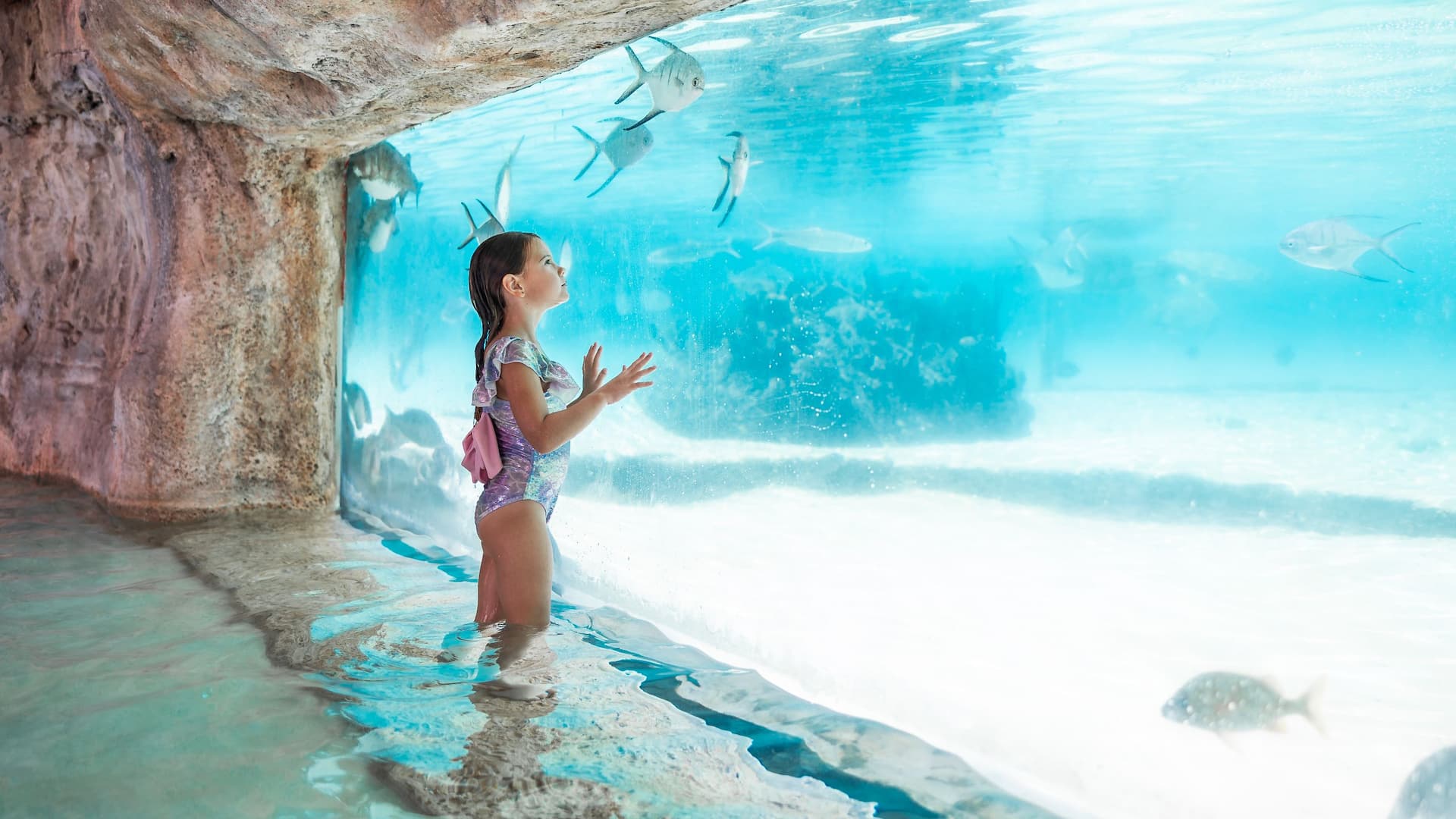 Grand Hyatt Baha Mar Girl Deans Blue Hole Pool