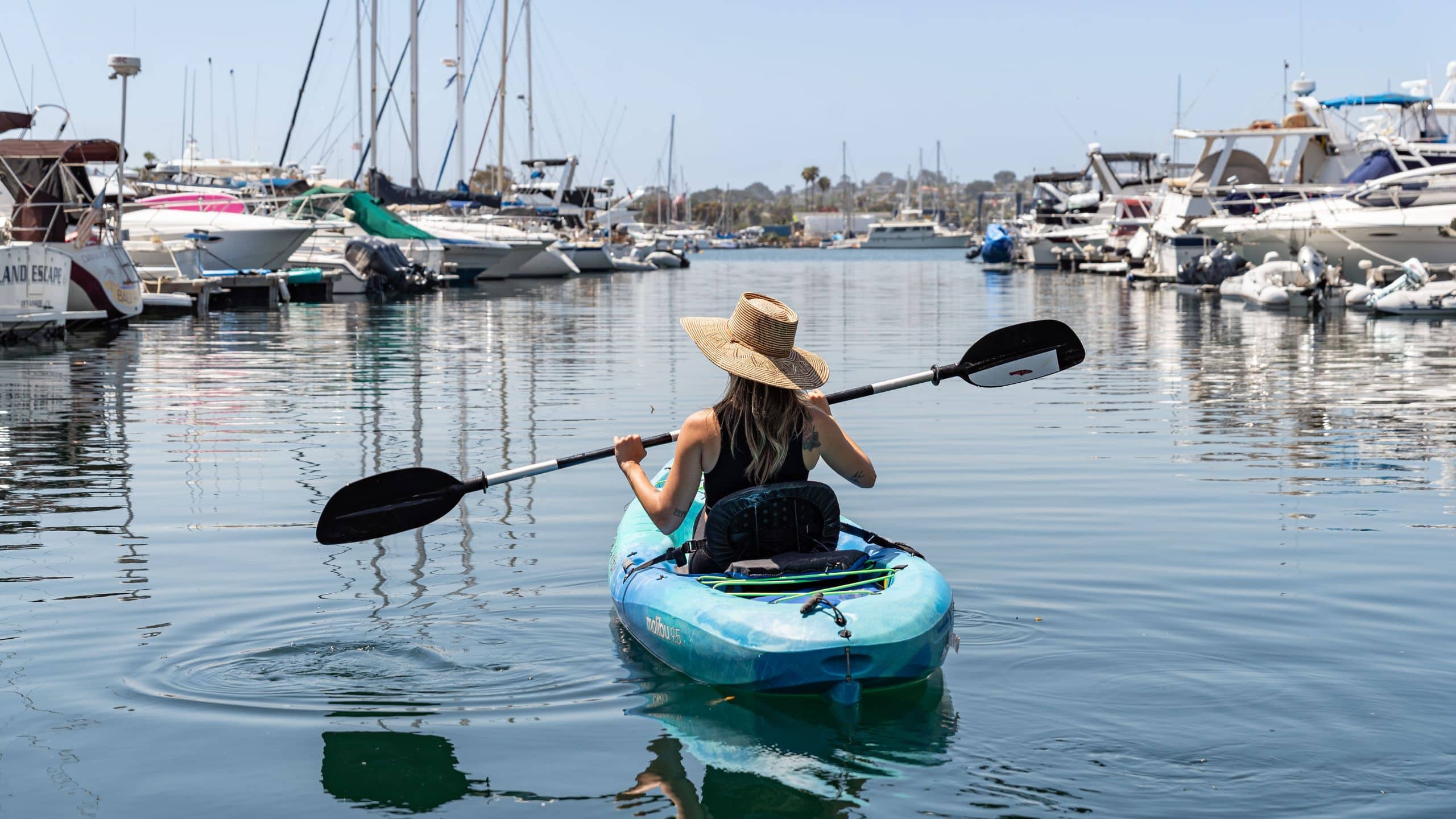 Hyatt Regency Mission Bay Spa and Marina Mission Bay Sport Center Marina Woman Kayaking