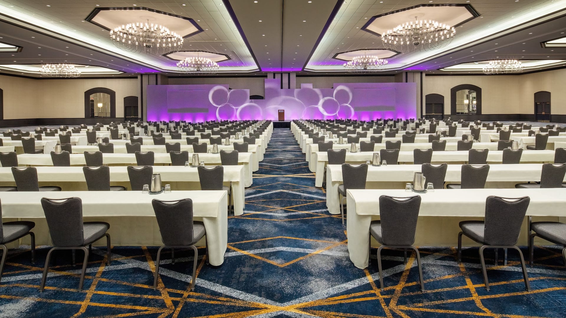 Hyatt Regency Jacksonville Riverfront Grand Ballroom School Room Setup