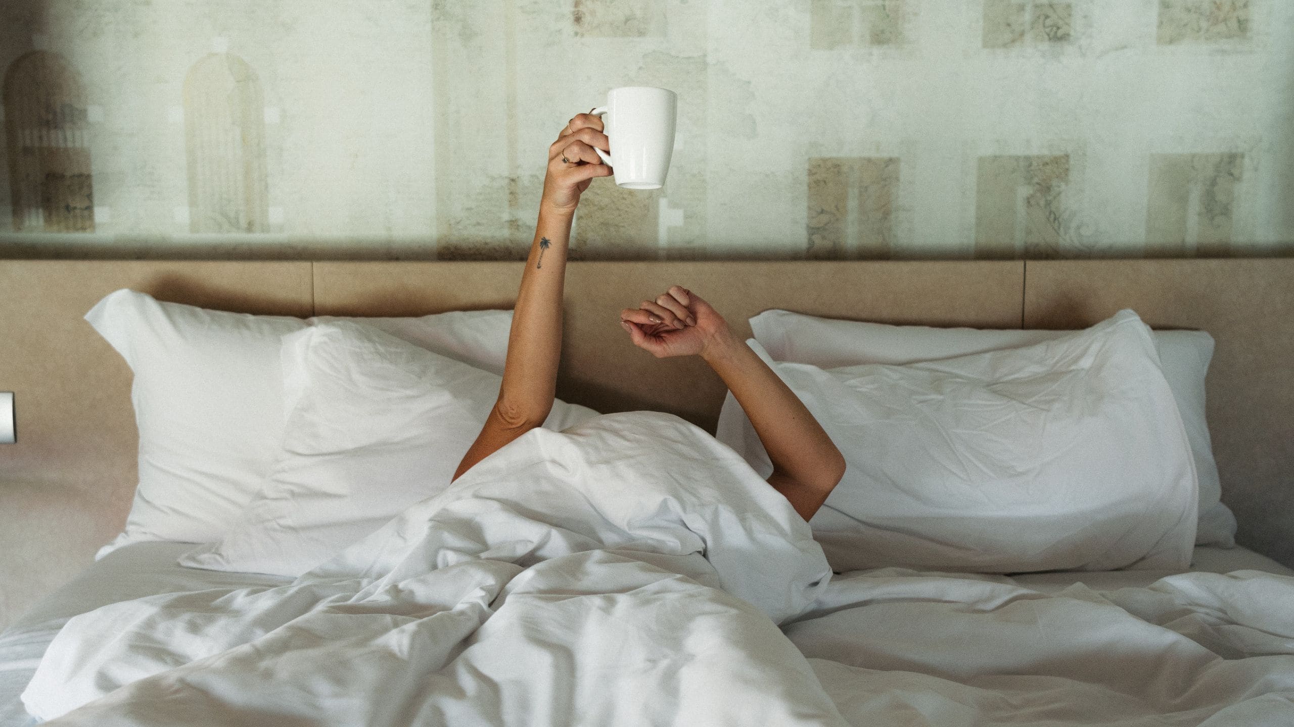 Hyatt Centric Murano Venice Guestroom Bed Morning Mug