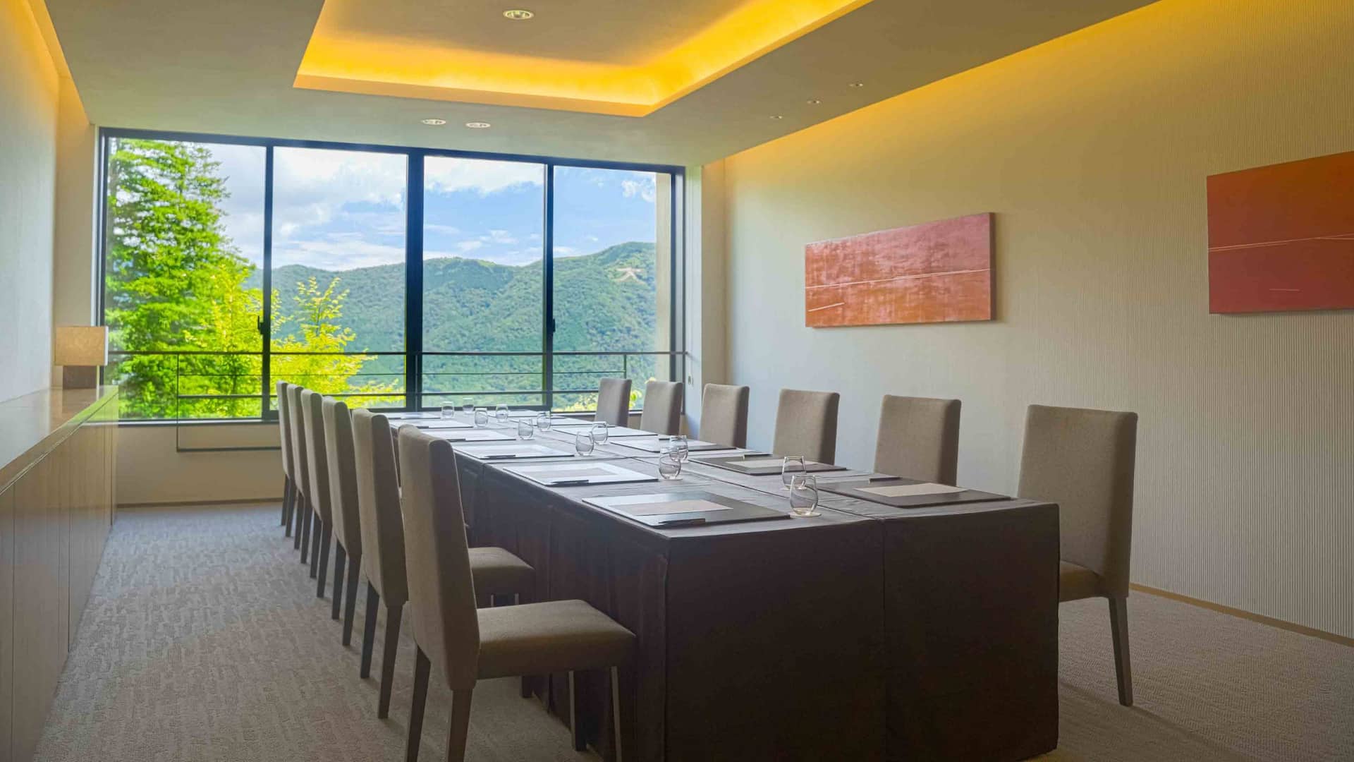 Hyatt Regency Hakone Resort and Spa Meeting Room Conference Table Setup