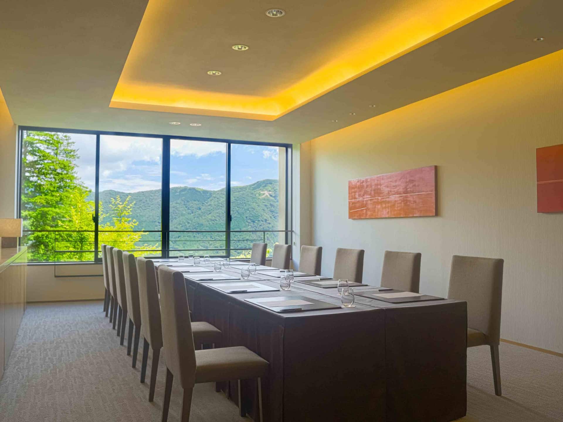 Hyatt Regency Hakone Resort and Spa Meeting Room Conference Table Setup