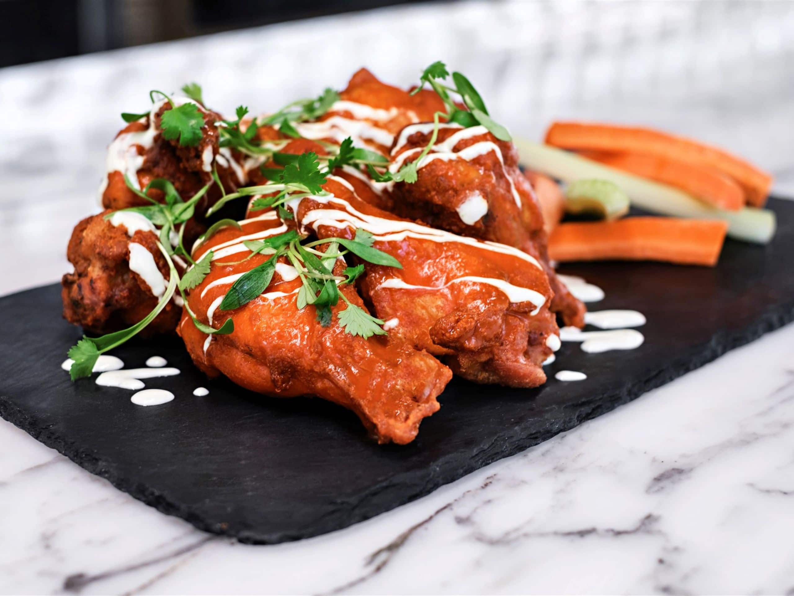 Andaz West Hollywood Chicken Wings Carrot Celery