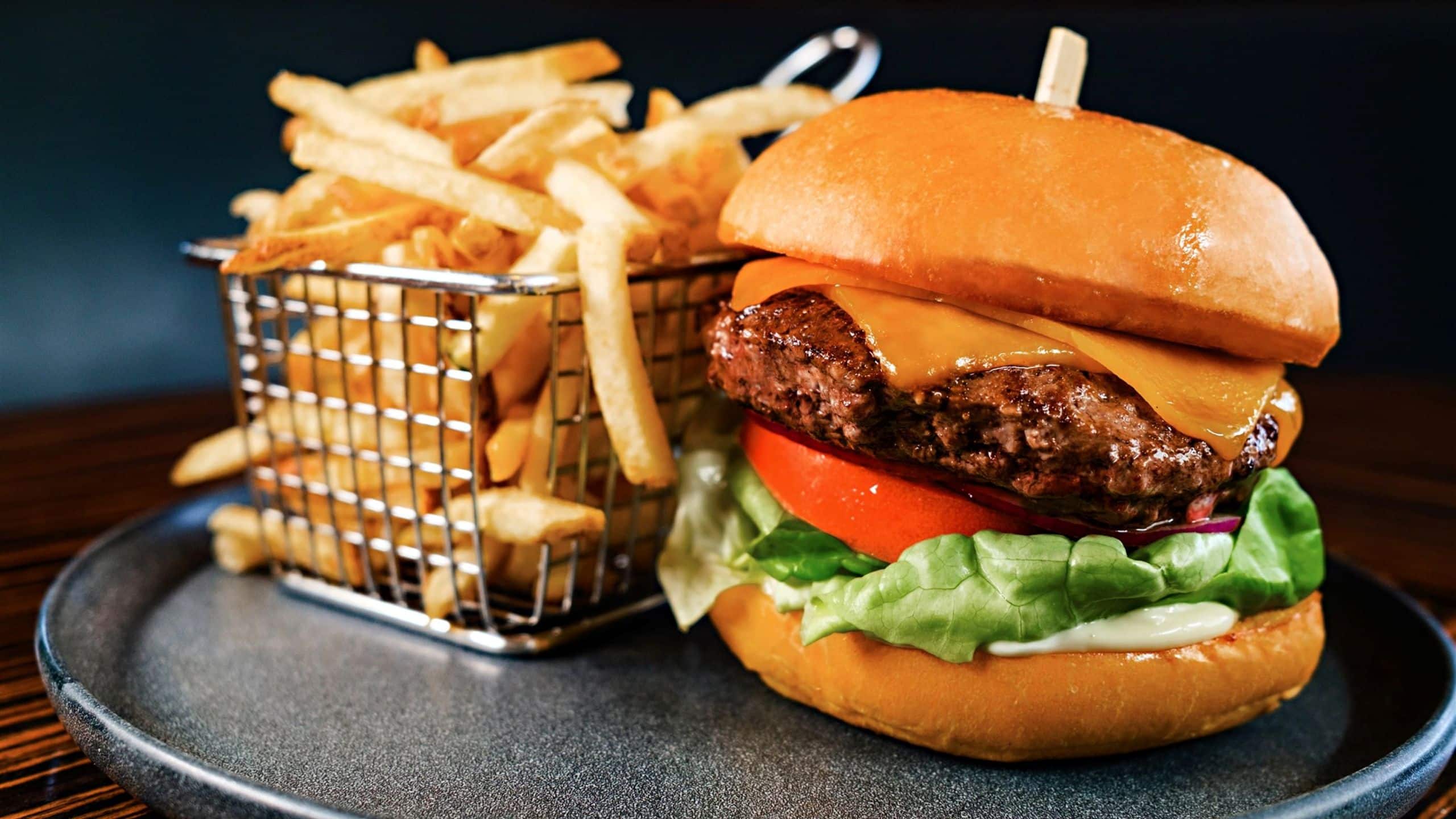 Andaz West Hollywood Riot House Burger Fries
