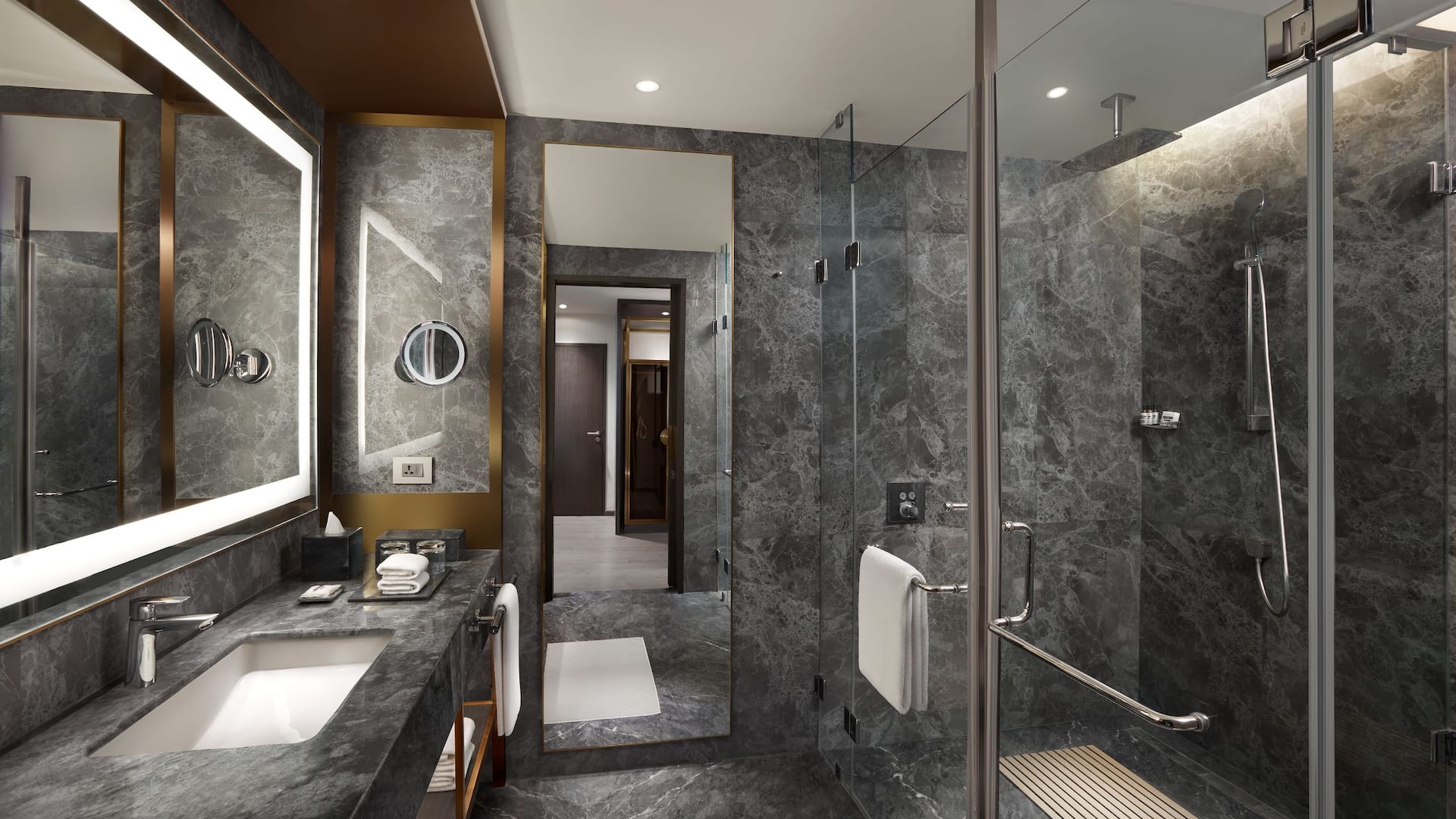 第 2，共 2 Hyatt Regency Jaipur Mansarovar Bathroom Sink Shower