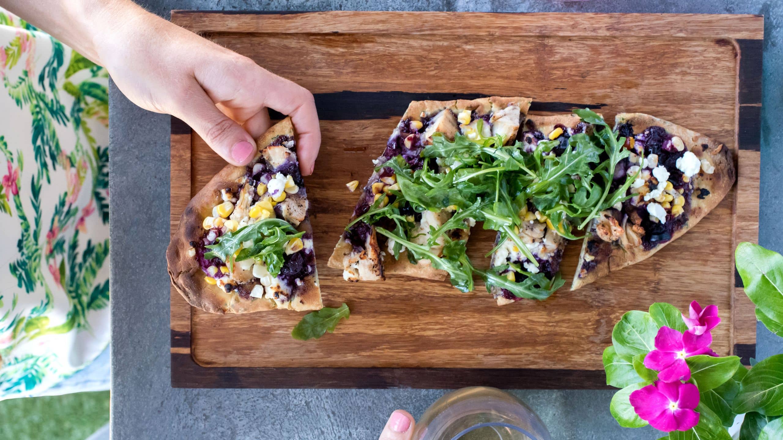 Holston House Nashville Blueberry Bbq Chicken Flatbread