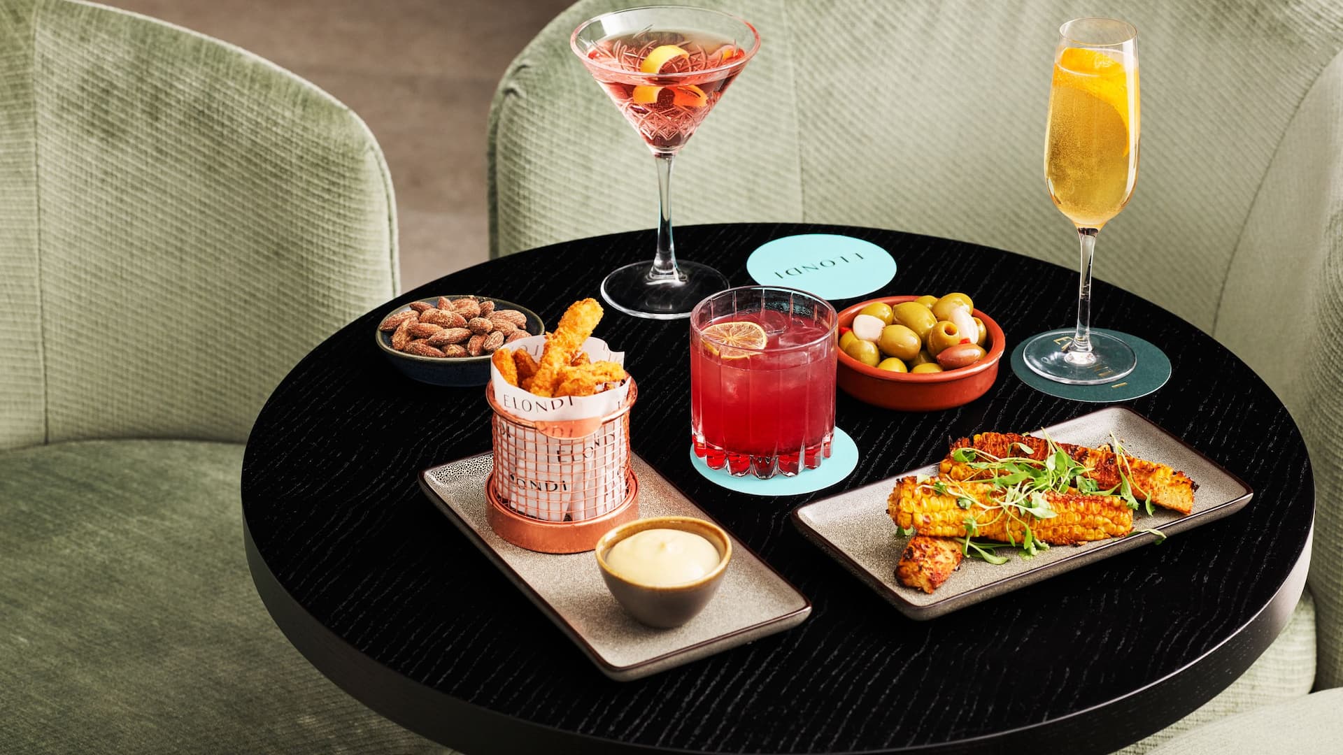 Hyatt Regency London Stratford Bar Snacks Cocktails