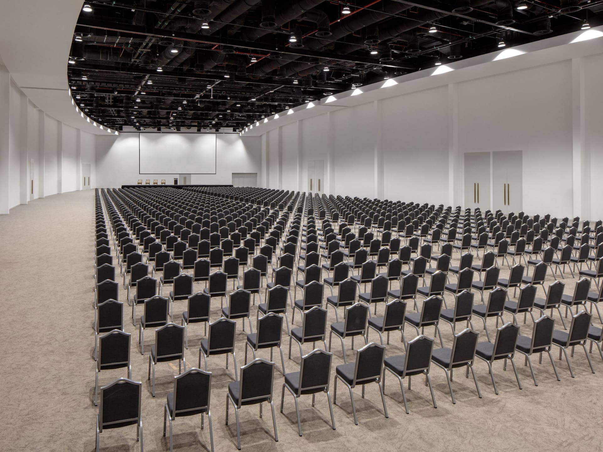 Grand Hyatt Dubai Exhibition Centre Theatre Chairs Setup