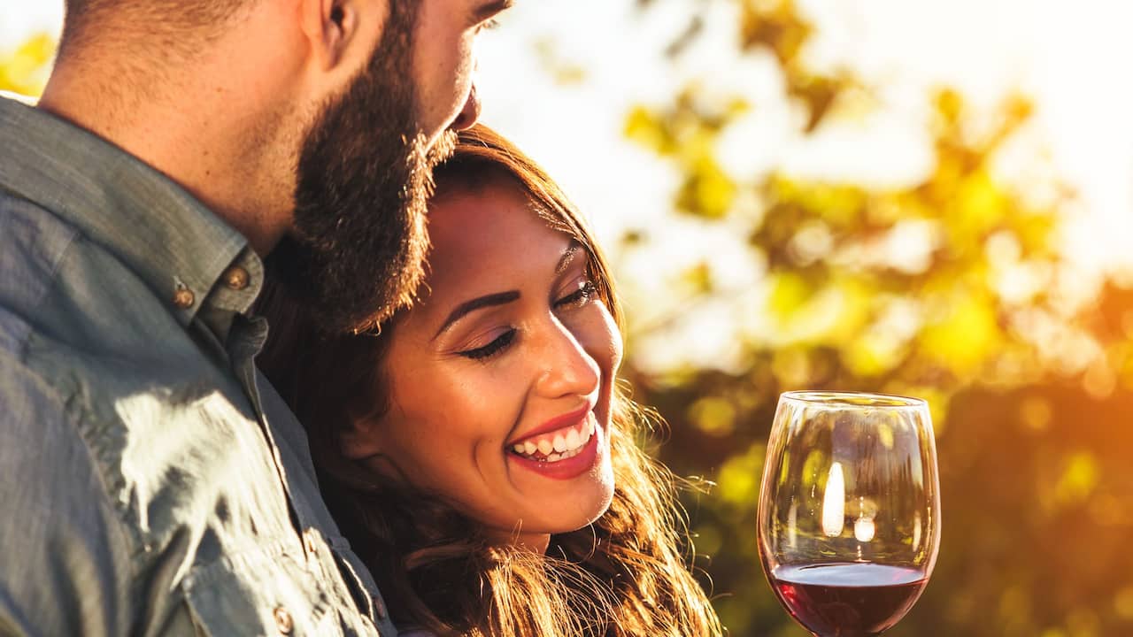 Couple With Wine