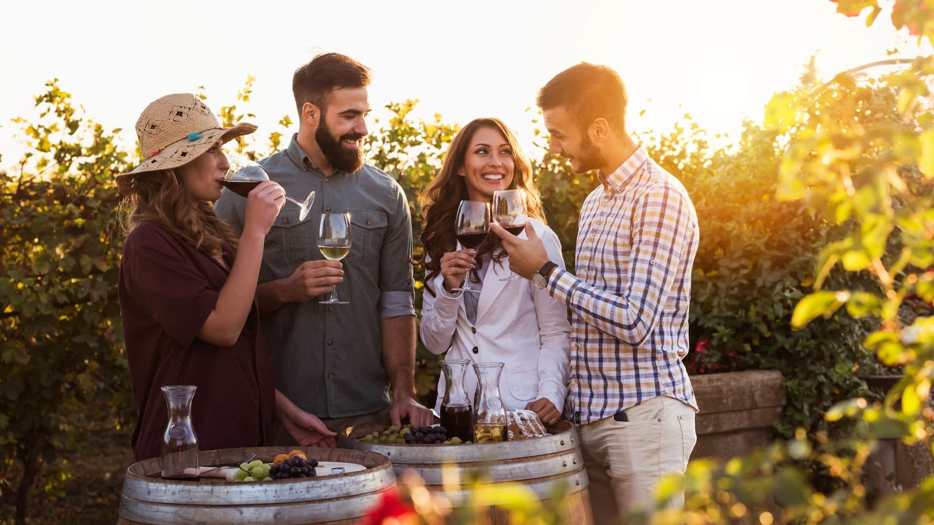 Group With Wine