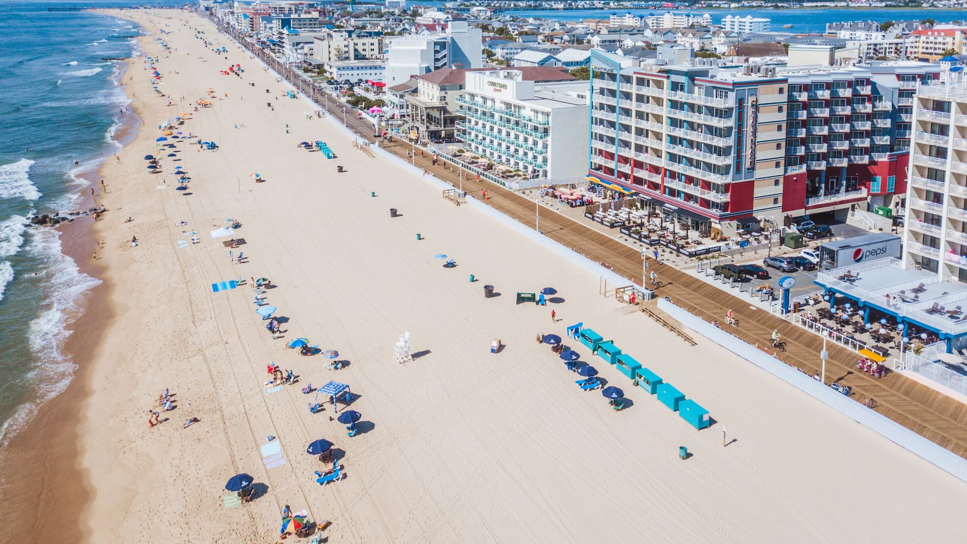 Hyatt Place Ocean City / Oceanfront Aerial Beach View