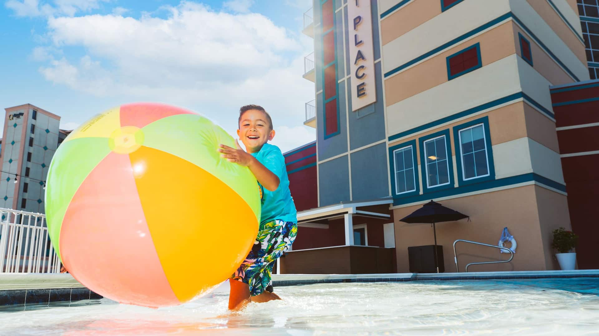 Hyatt Place Ocean City / Oceanfront Boy Playing In Pool