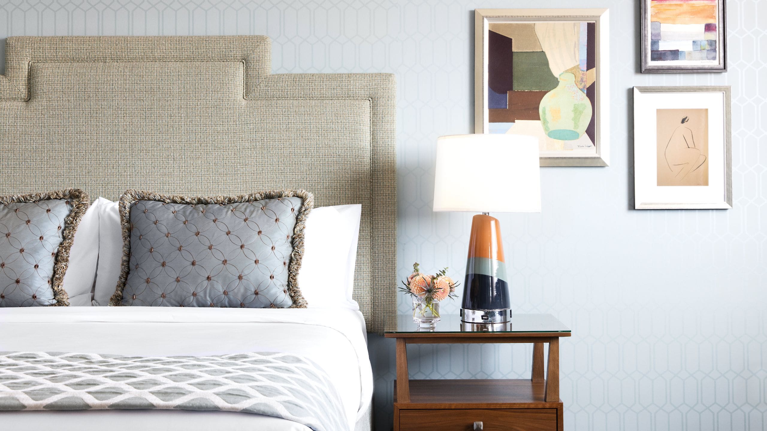 The Laurel Inn Bedside Details Close-up