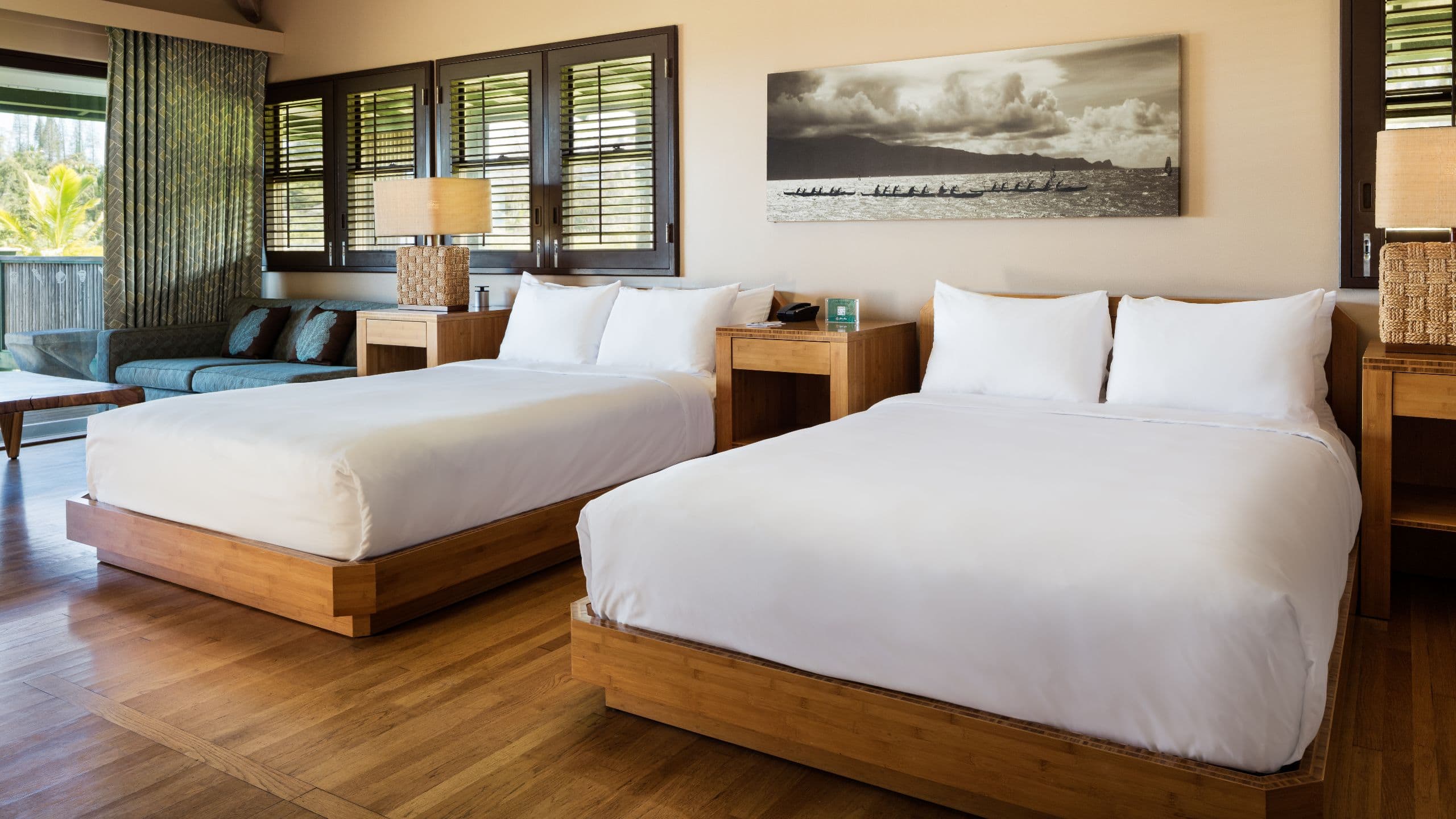 1/3 Hana-Maui Resort Two Queen Bed Bungalow