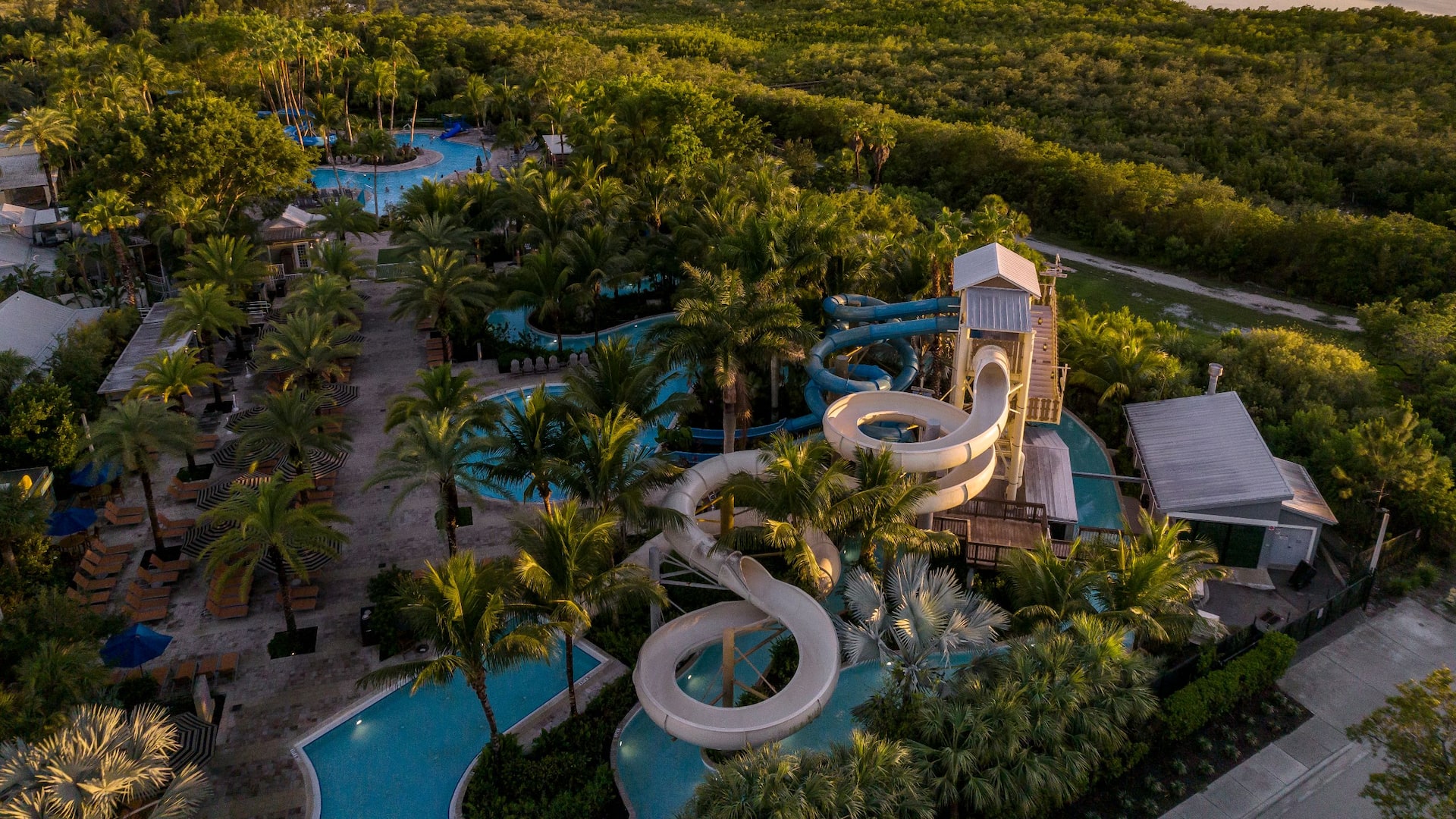 Hyatt Regency Coconut Point Resort and Spa Slides Sunset