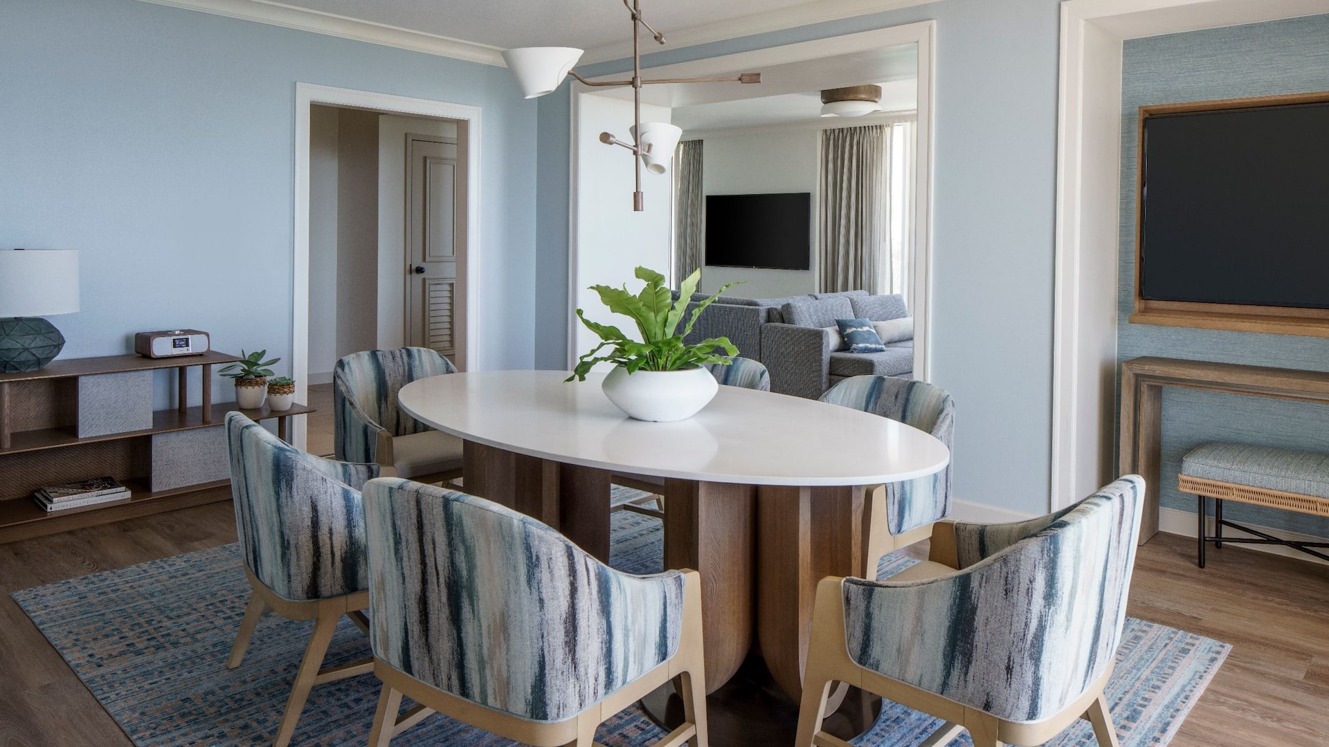 3/5 Hyatt Regency Coconut Point Resort and Spa One King Br Premium Bay View Sofa Dining