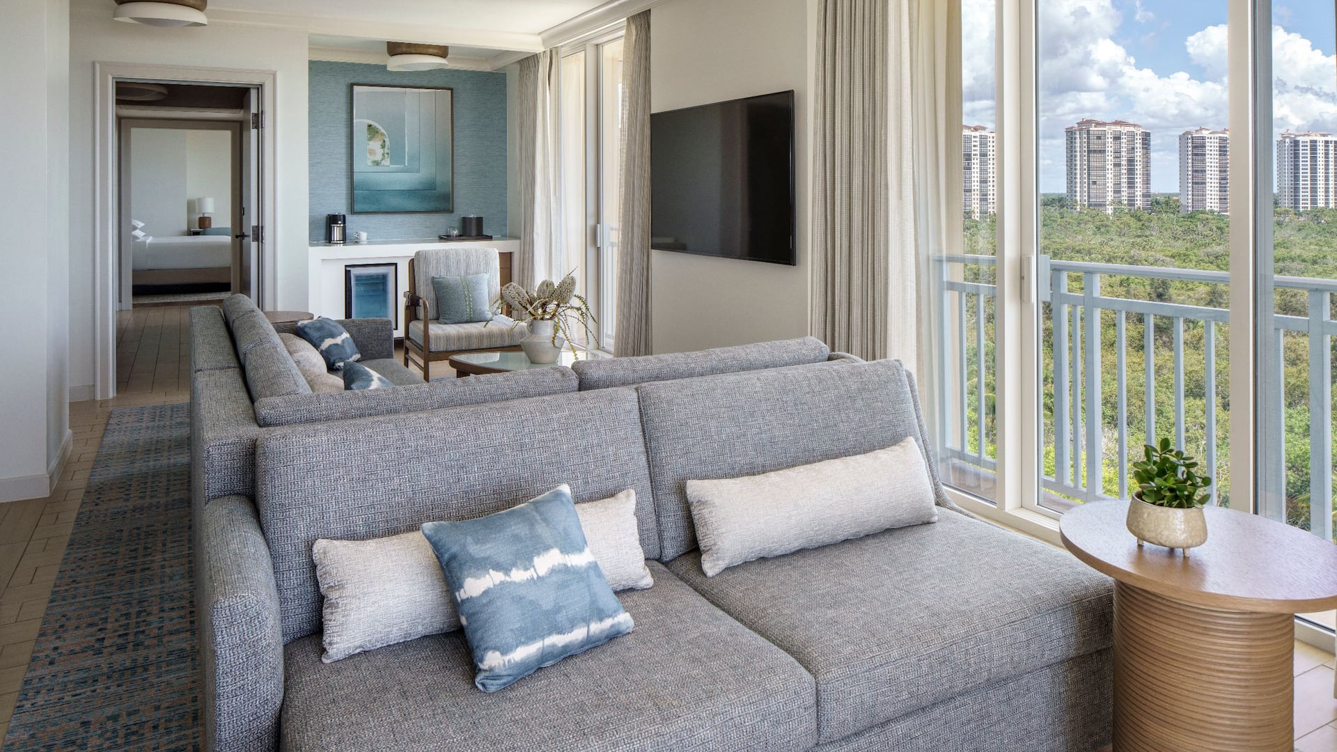 Hyatt Regency Coconut Point Resort and Spa One King Br Premium Bay View Sofa Living