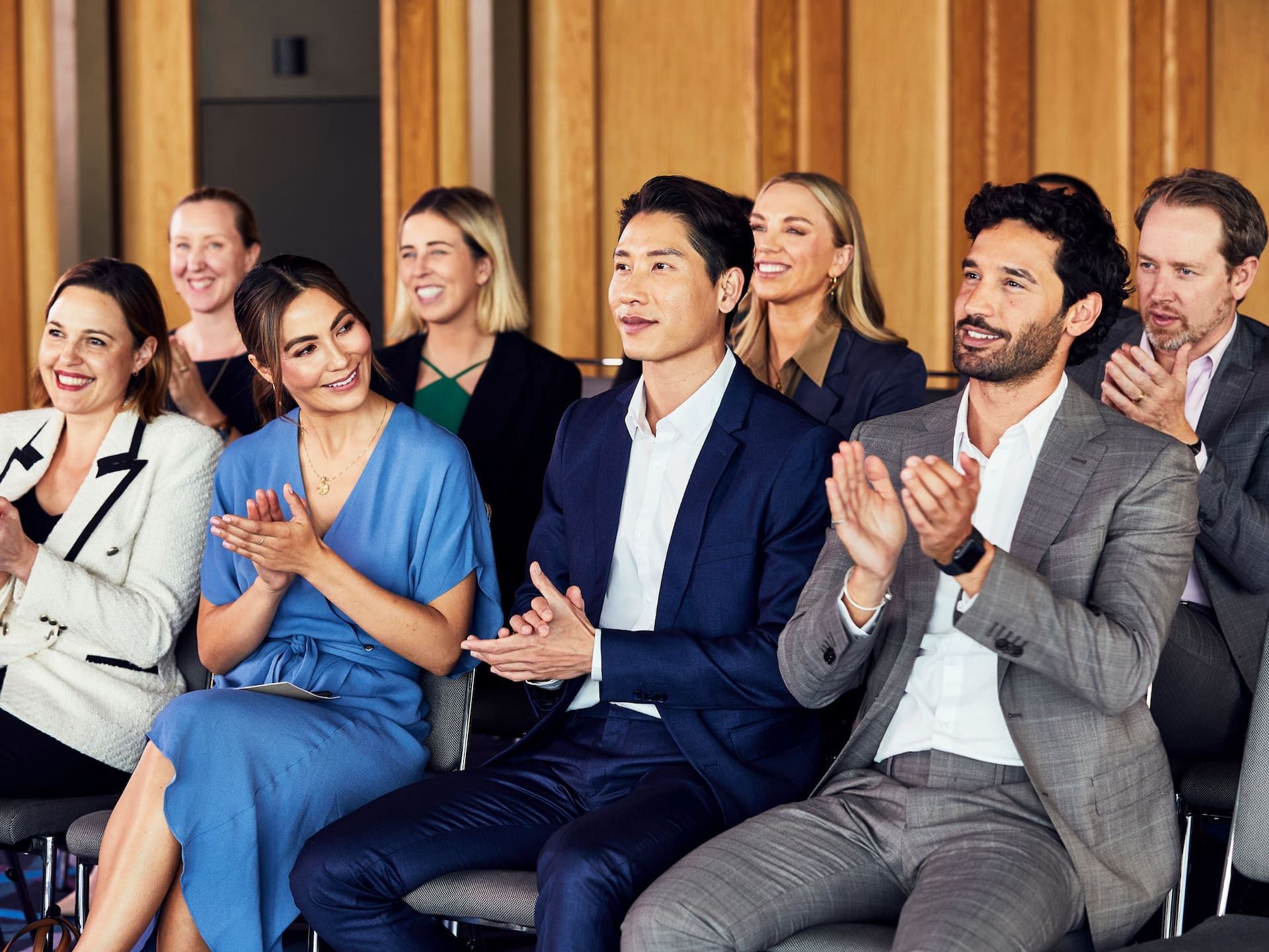 Global Conference Theatre Seating People Clapping