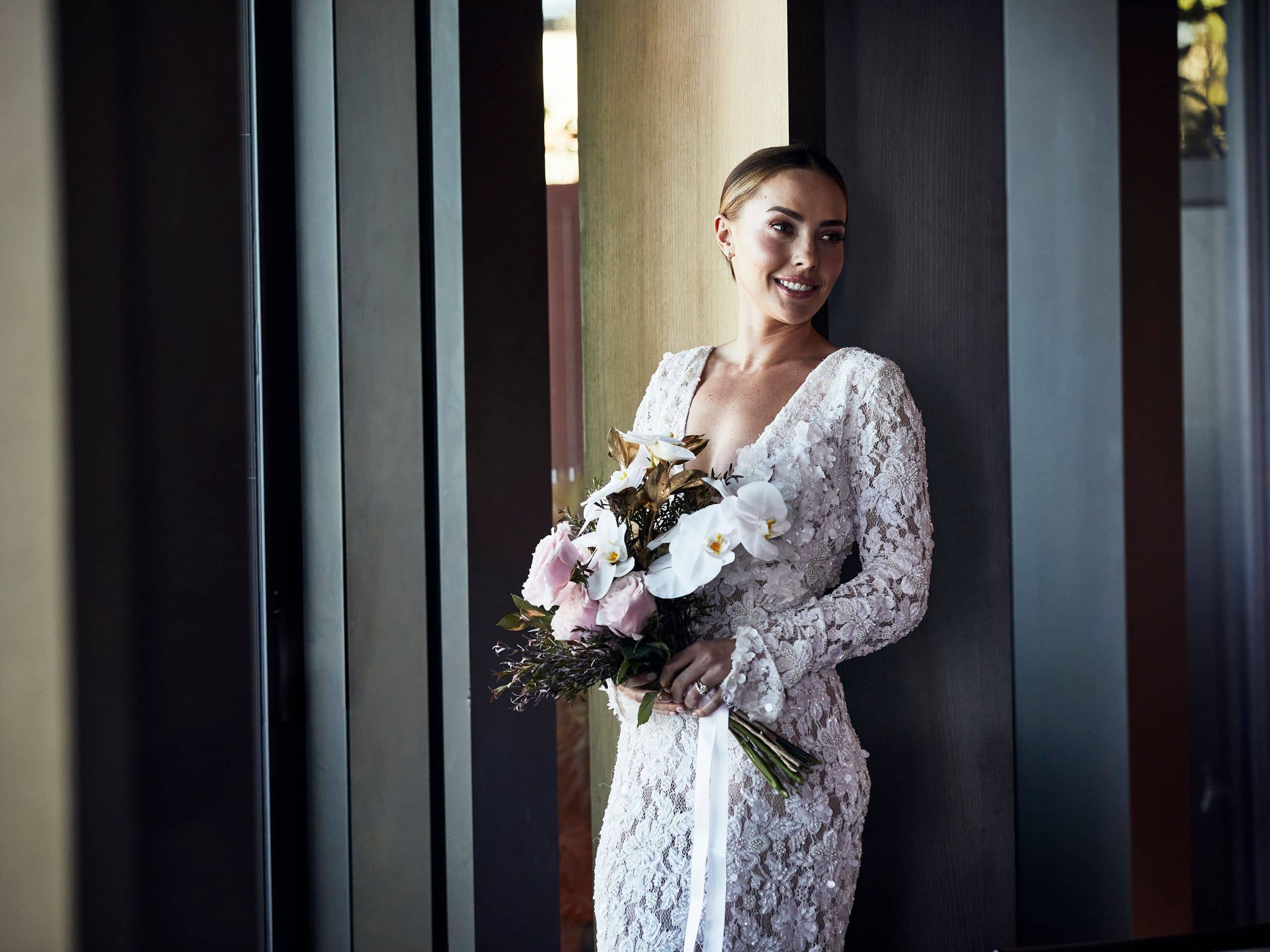 Global Bride Wedding Dress Bouquet