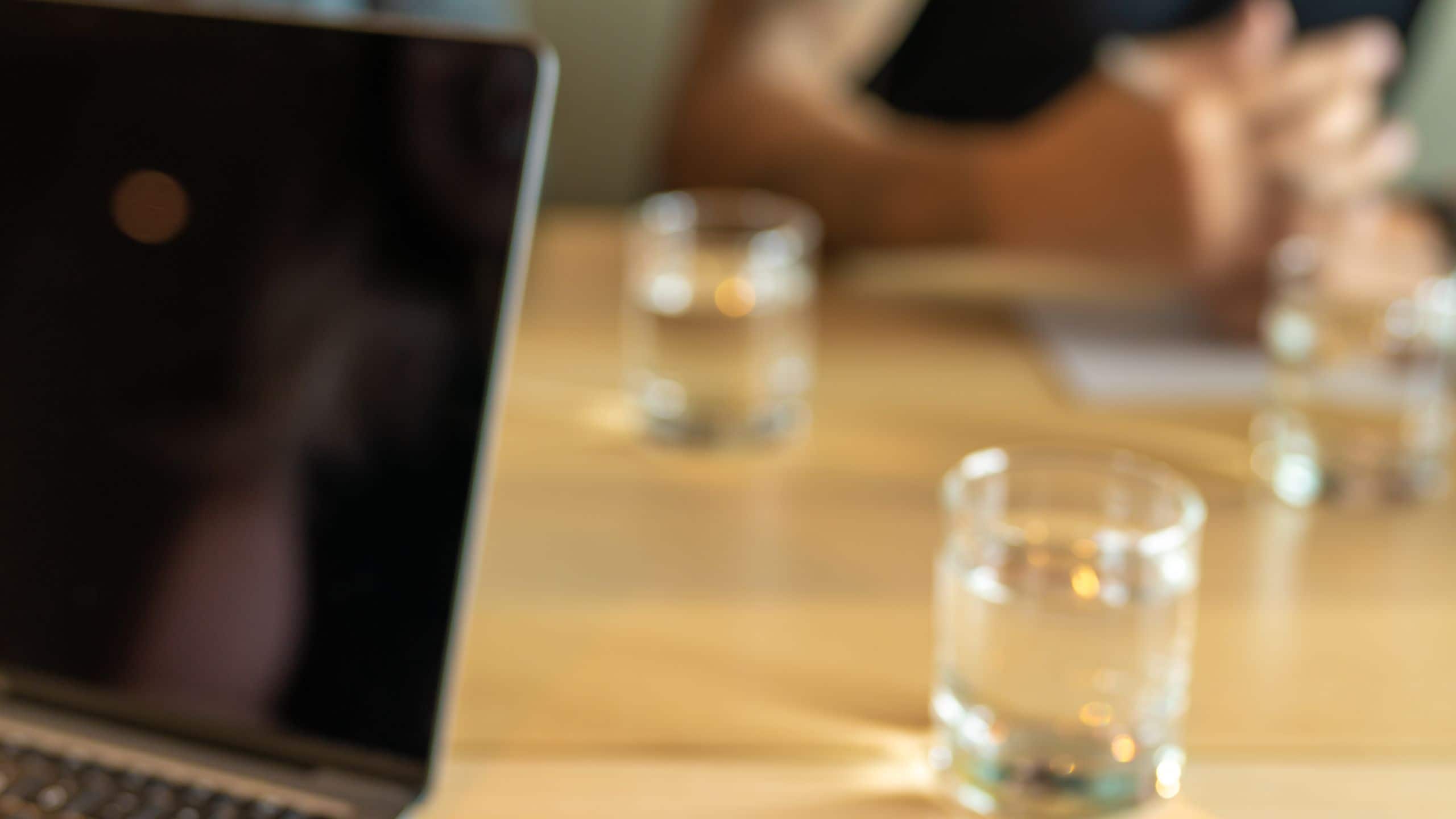 1 of 1 Hyatt Centric Victoria Harbour Hong Kong Meeting Suite Table Close-up