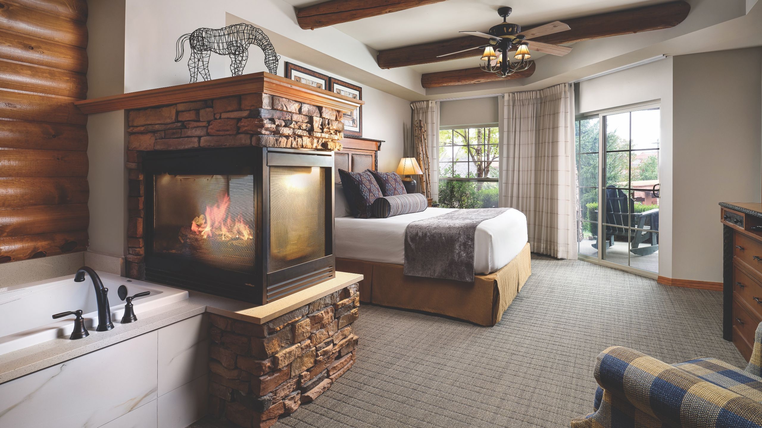 The Lodges at Timber Ridge One Bedroom Villa Master Bedroom