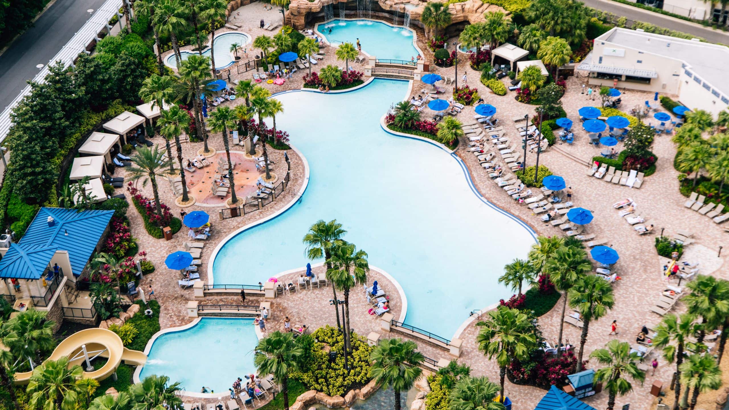Hyatt Regency Orlando Grotto Pool Aerial