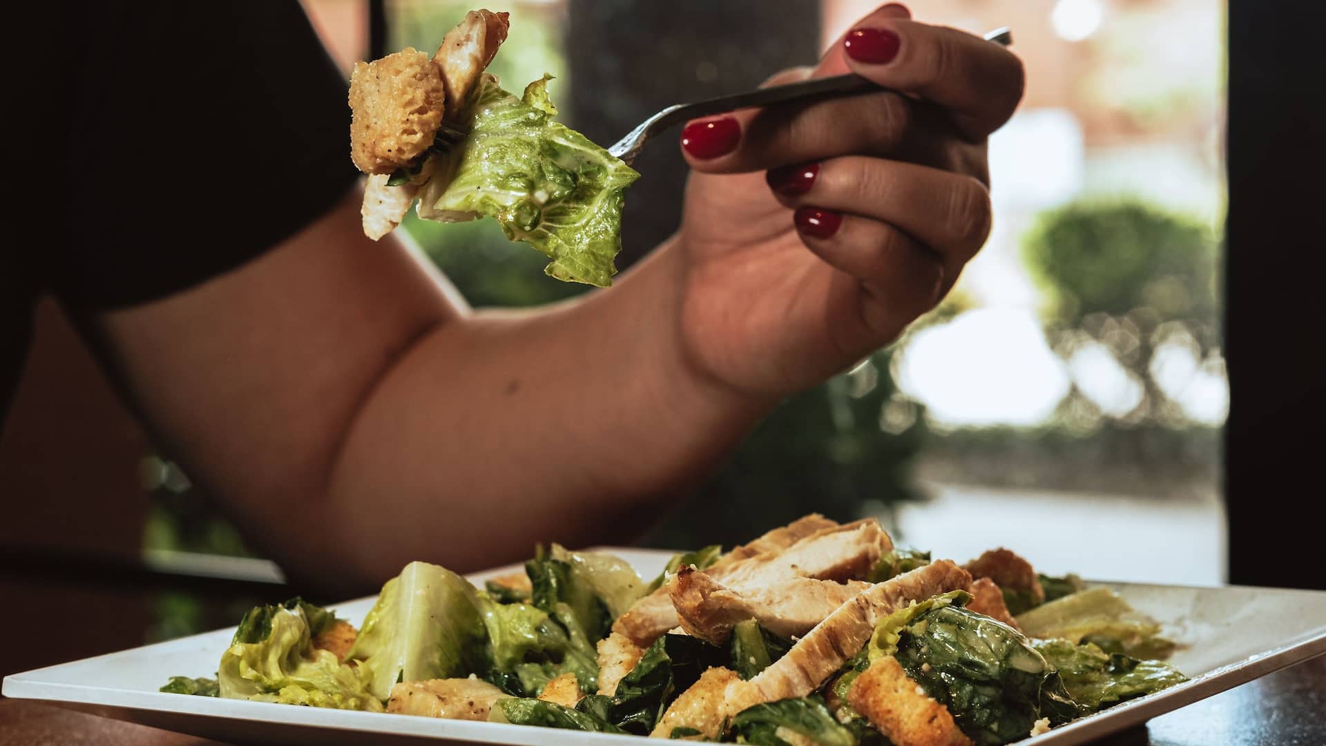 Hyatt Place Fort Worth Historic Stockyards Chicken Caesar Salad