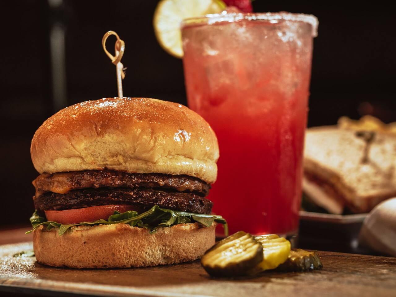 Burger and Chips 