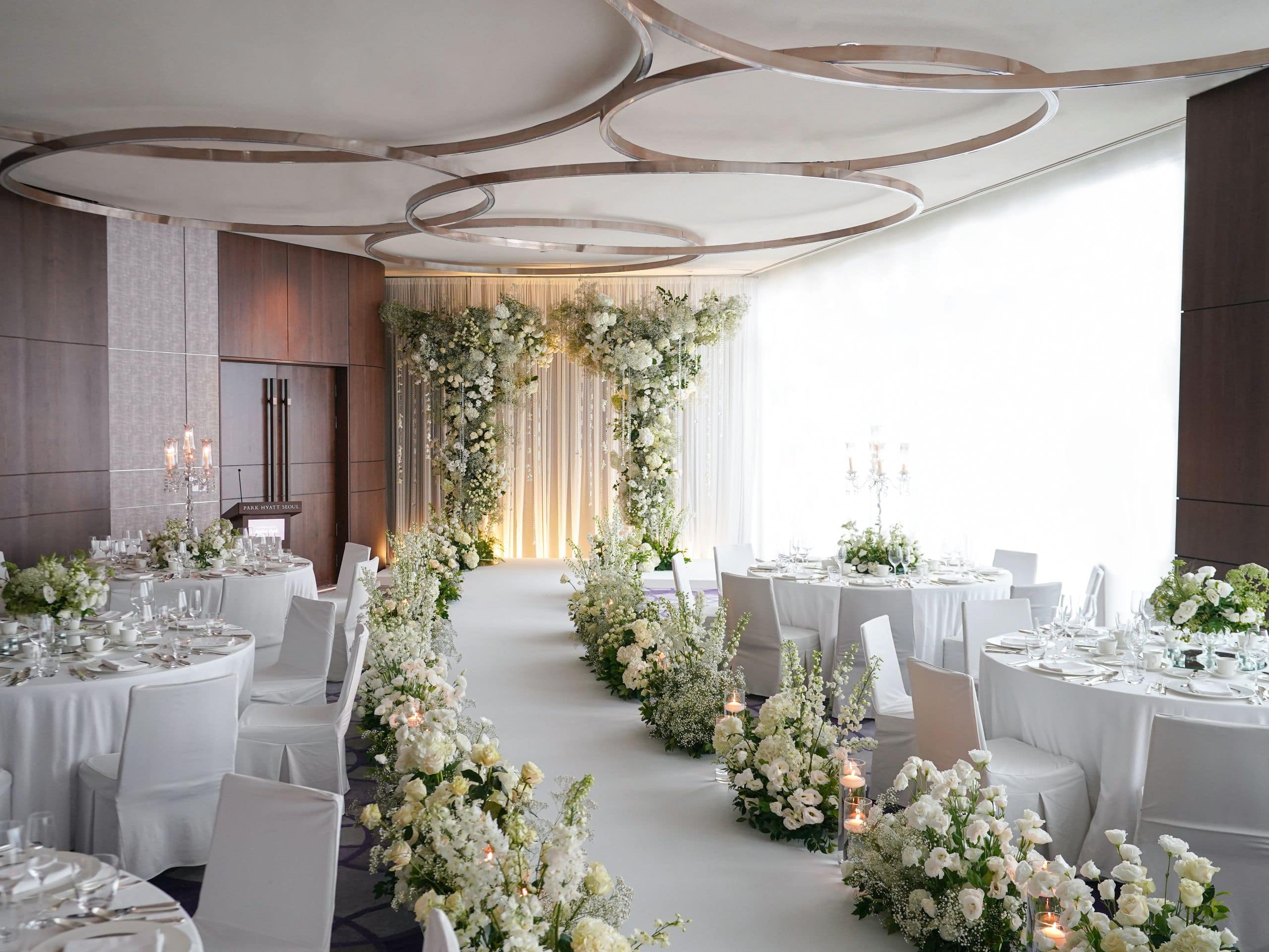 Park Hyatt Seoul Wedding Salon Reception Setup
