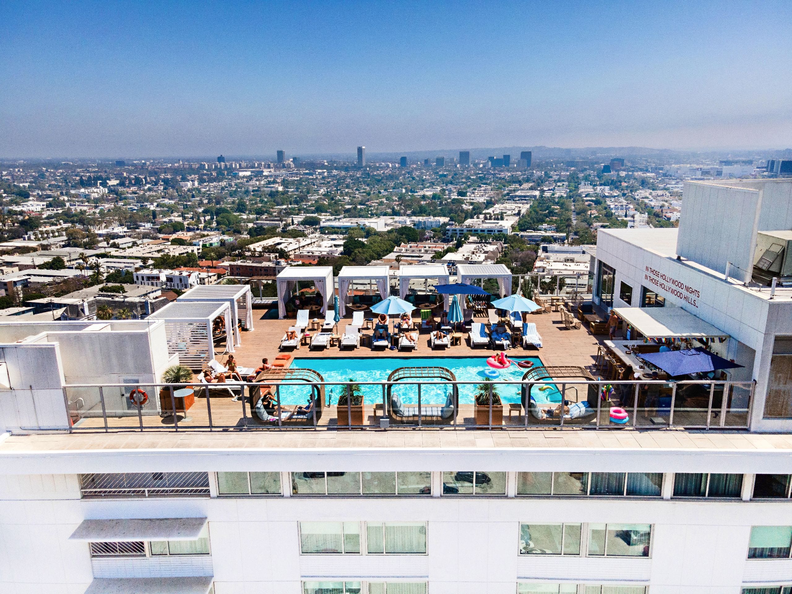 Andaz West Hollywood Rooftop Pool Skyline View