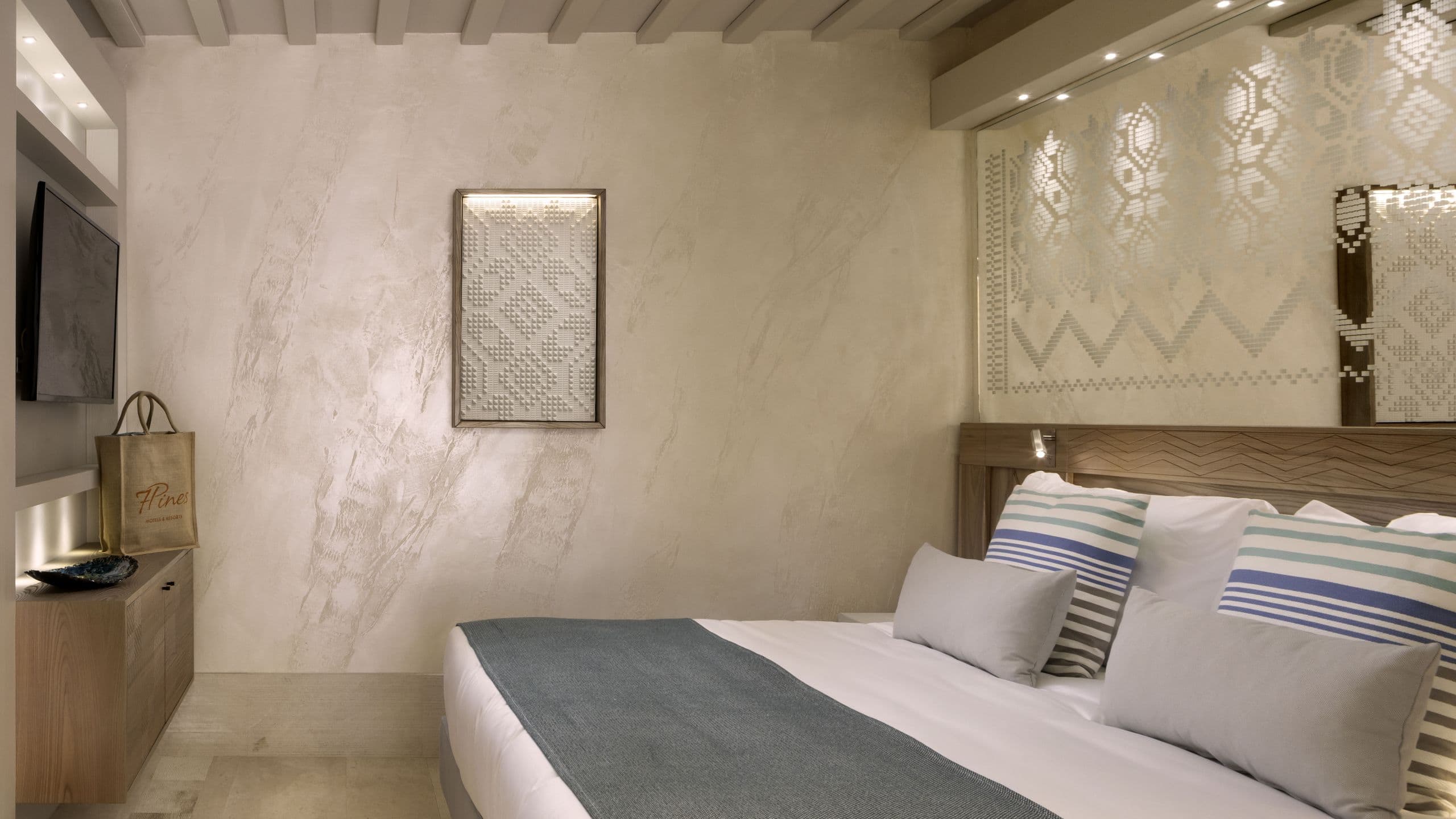 7Pines Resort Sardinia Garden Junior Suite Bed