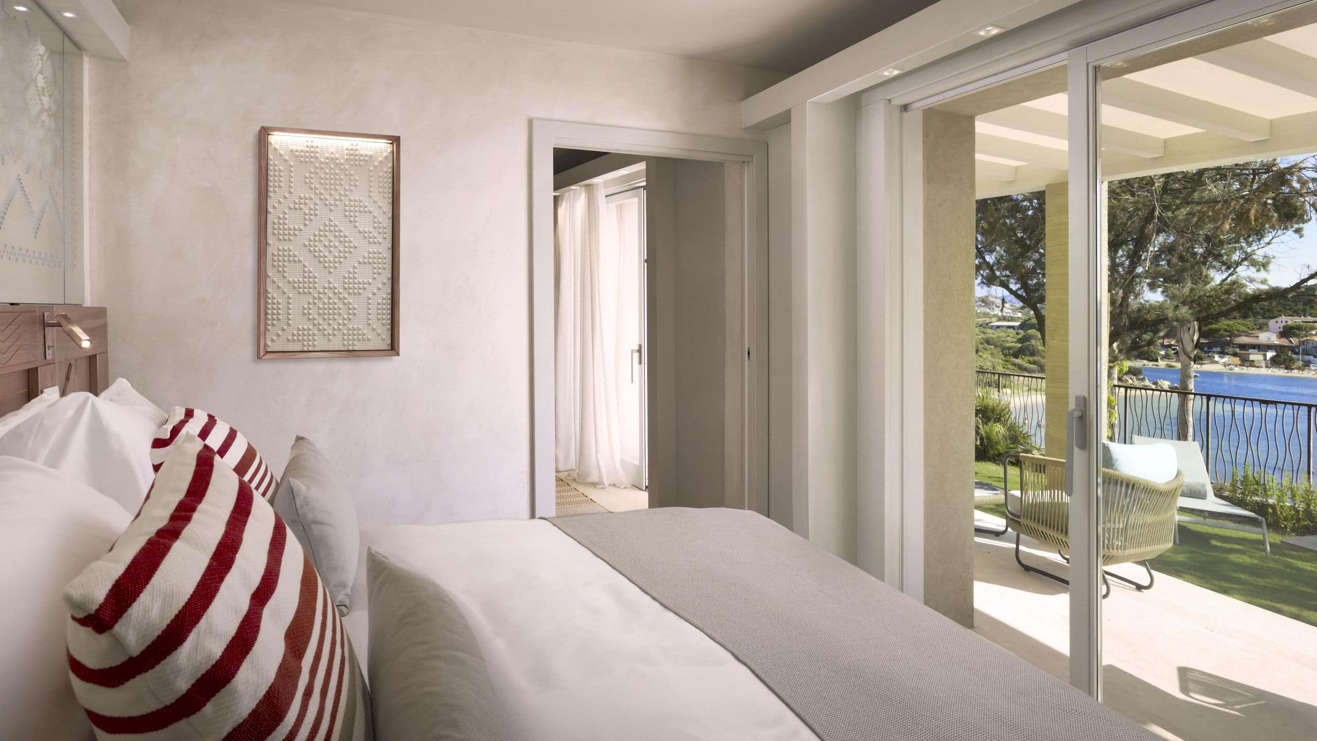 2 of 10 7Pines Resort Sardinia Beach Suite Bedroom View