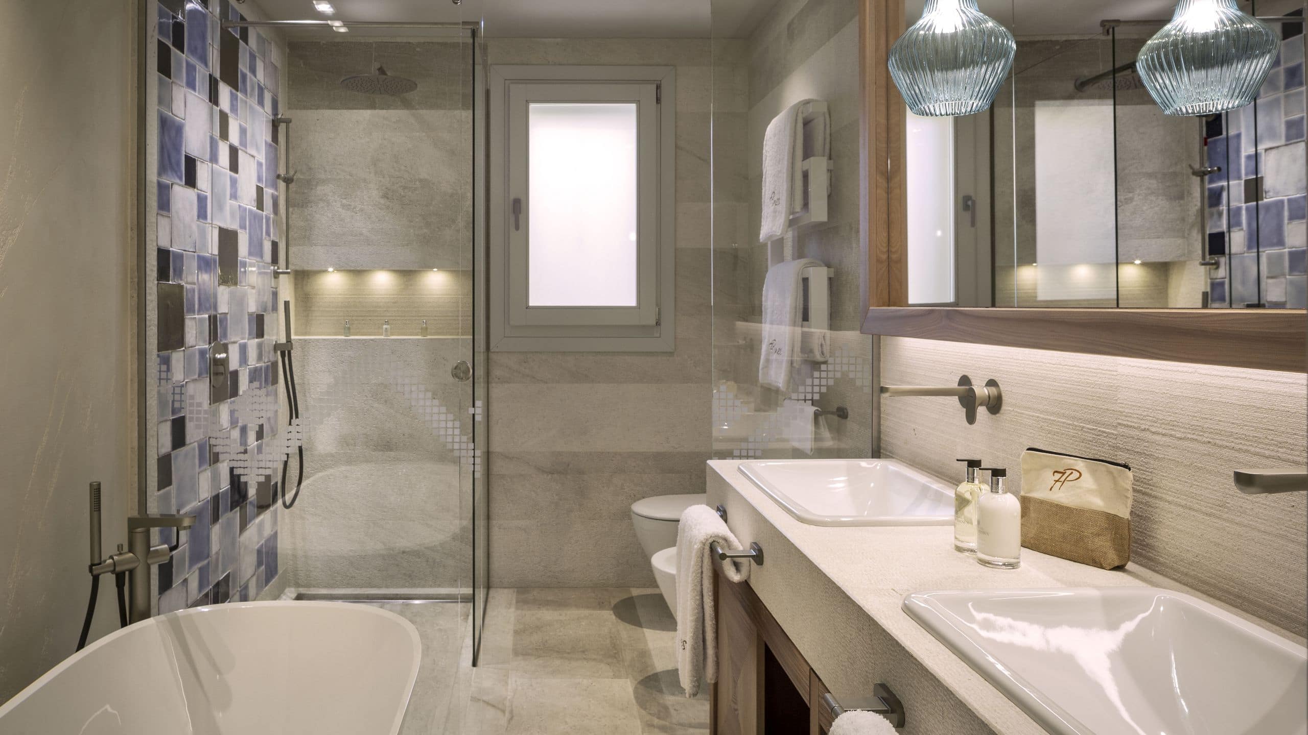 9 of 10 7Pines Resort Sardinia Beach Suite Bathroom View