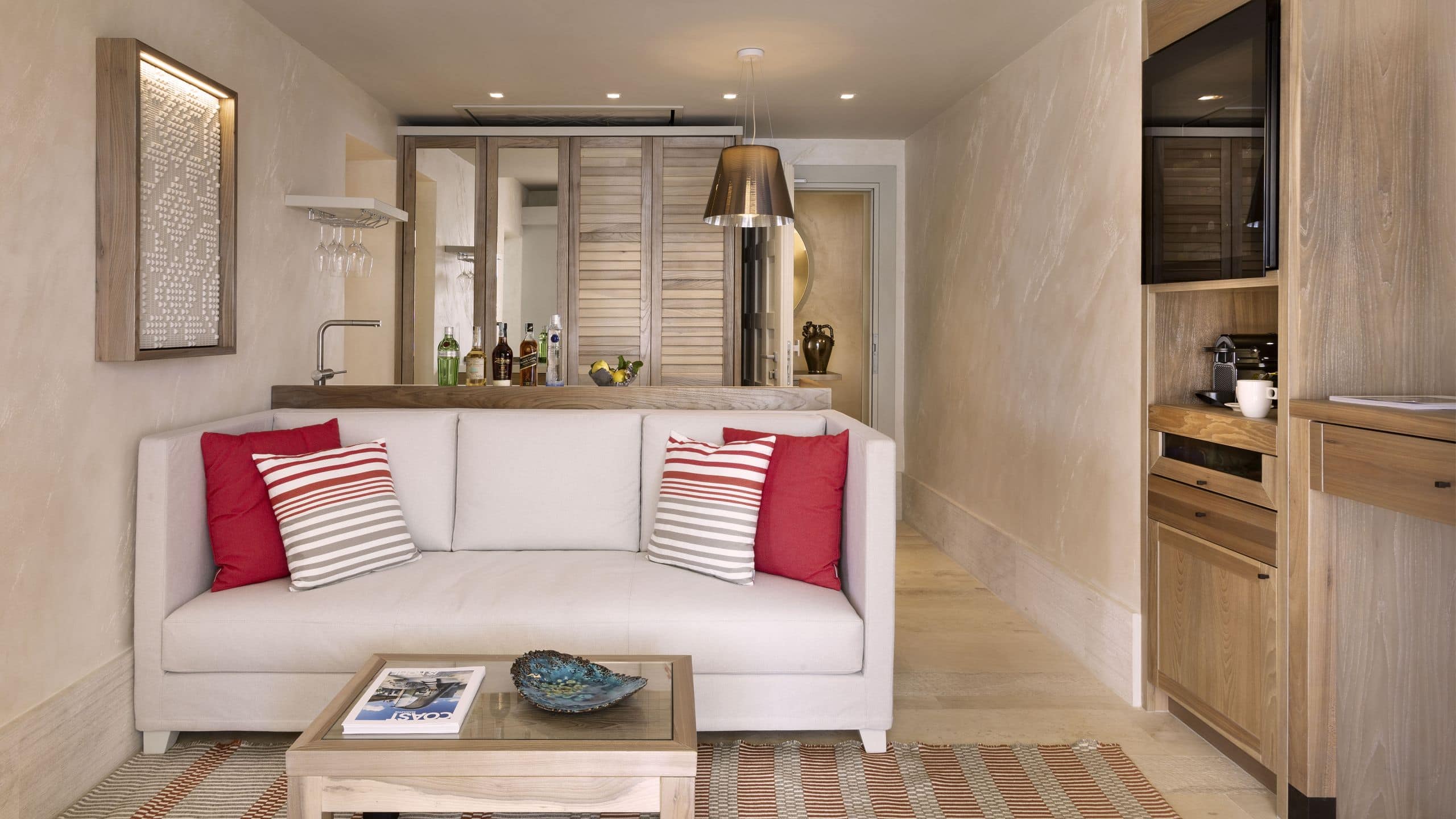 3 of 5 7Pines Resort Sardinia Beach Suite Living Area
