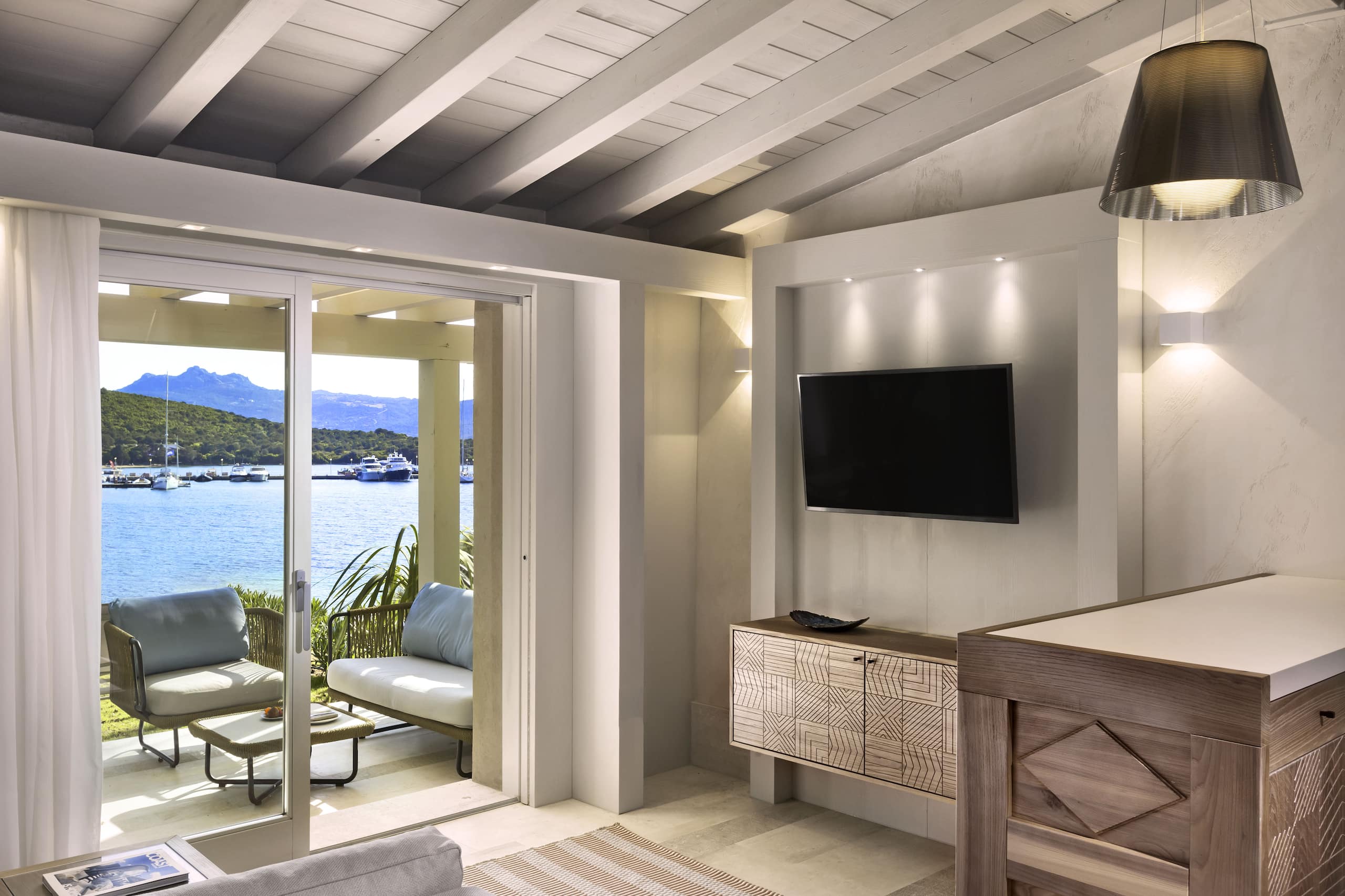 2 of 7 7Pines Resort Sardinia Suite Smeralda Flat Screen Television