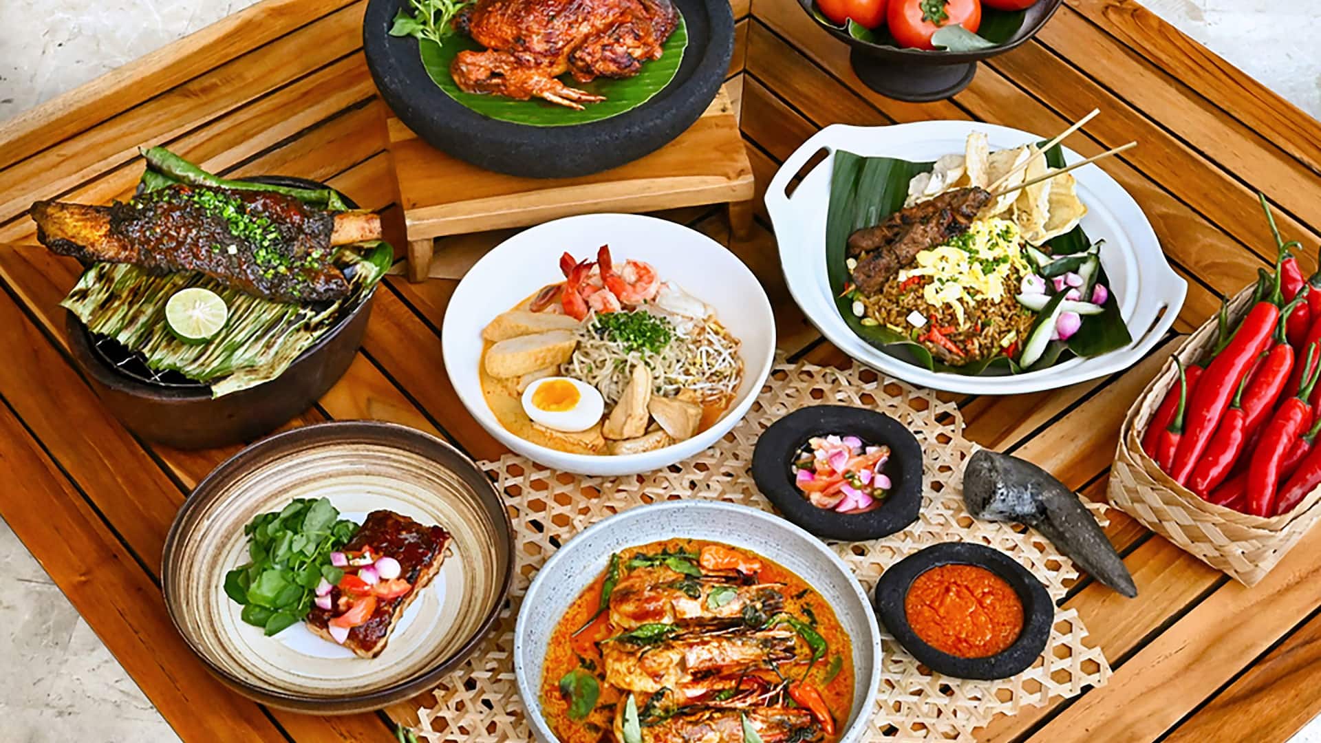 Indonesian Cuisine at Omang Omang Restaurant Hyatt Regency Bali