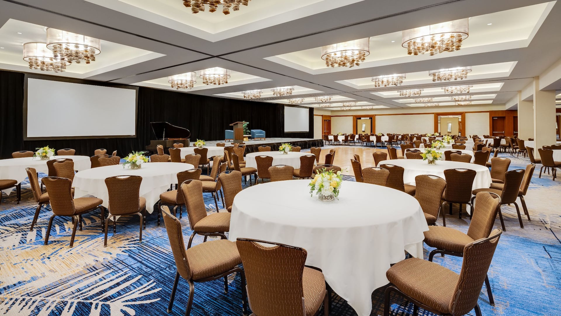 4 of 5 Hyatt Regency Orange County Royal Ballroom Banquet Tables