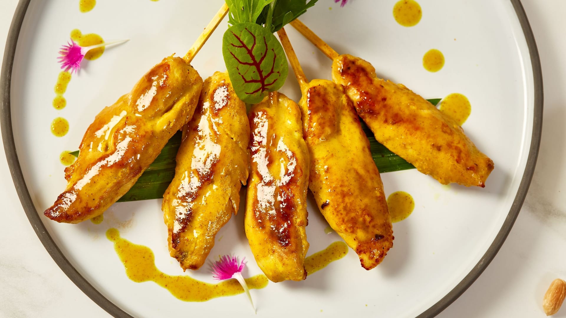Hyatt Place Bangkok Sukhumvit Aire Bar Food Chicken Skewers