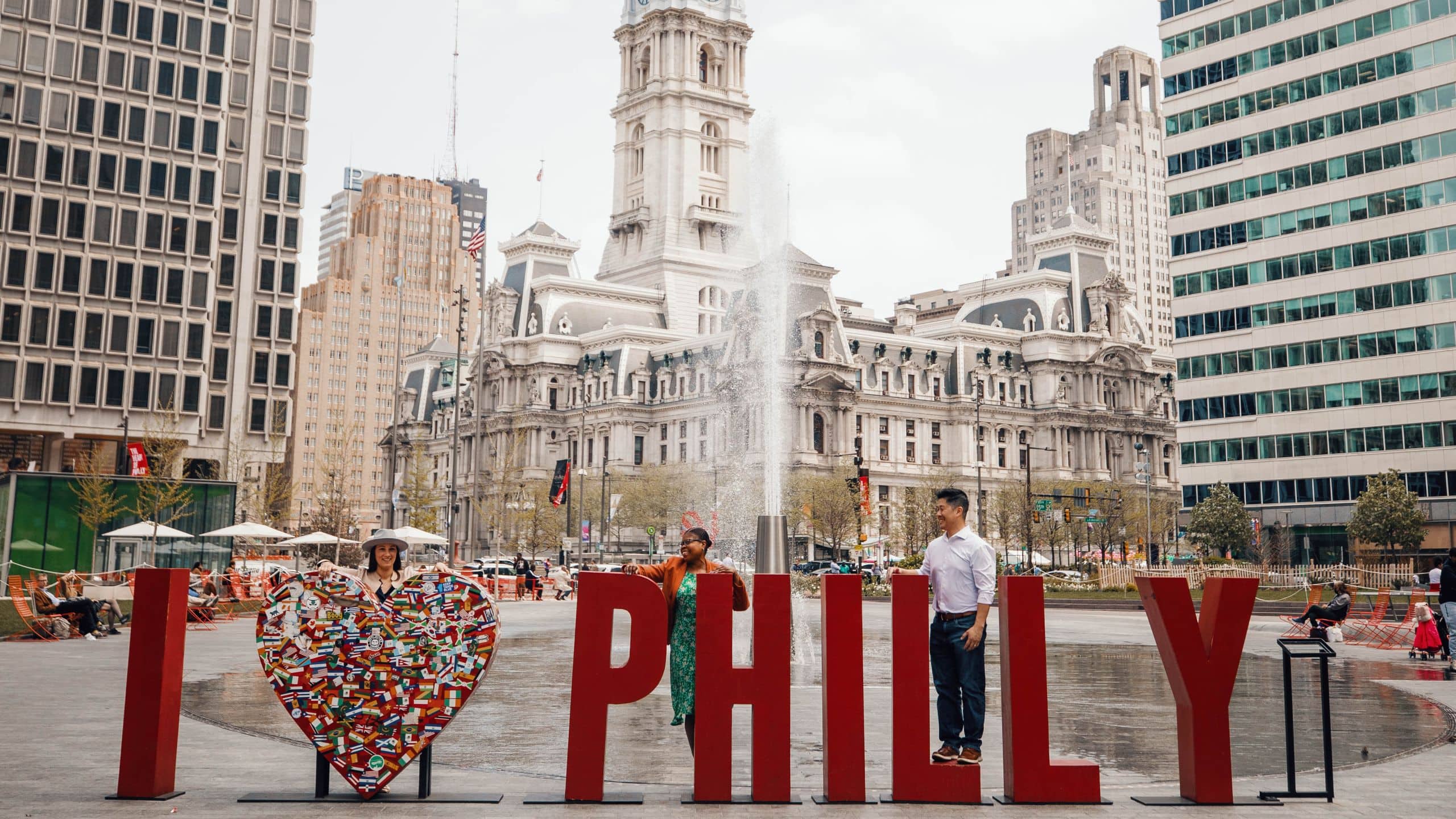 The Bellevue Hotel Love Philly Sign