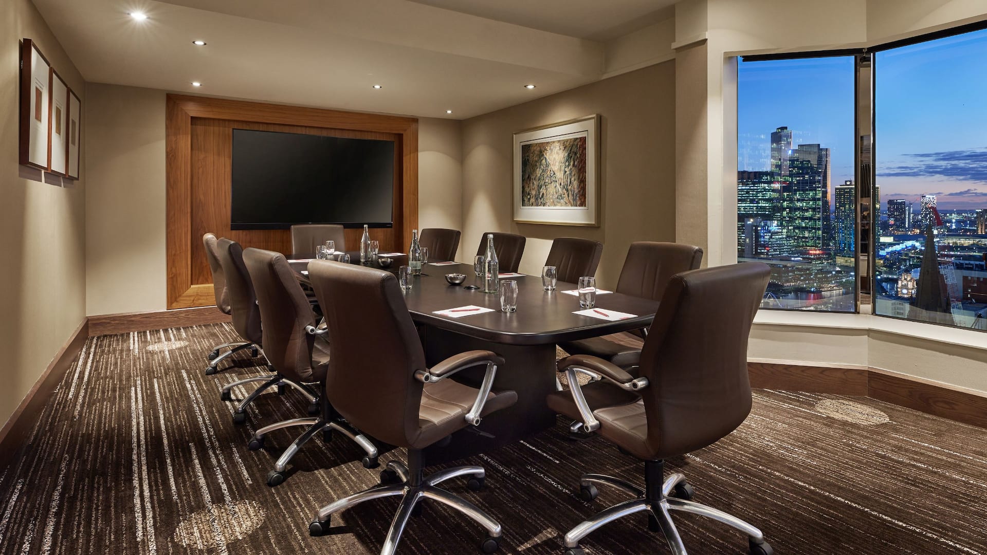 1 of 2 Grand Hyatt Melbourne Club Lounge Boardroom View