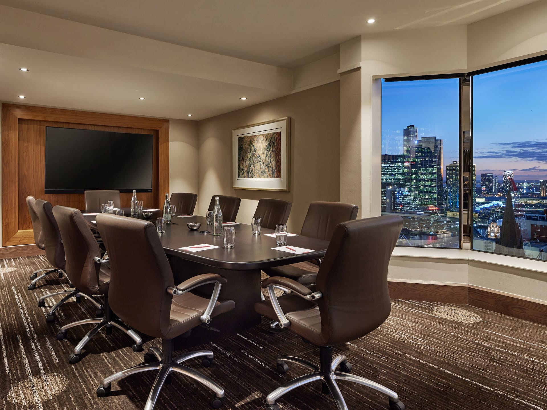 Grand Hyatt Melbourne Club Lounge Boardroom View
