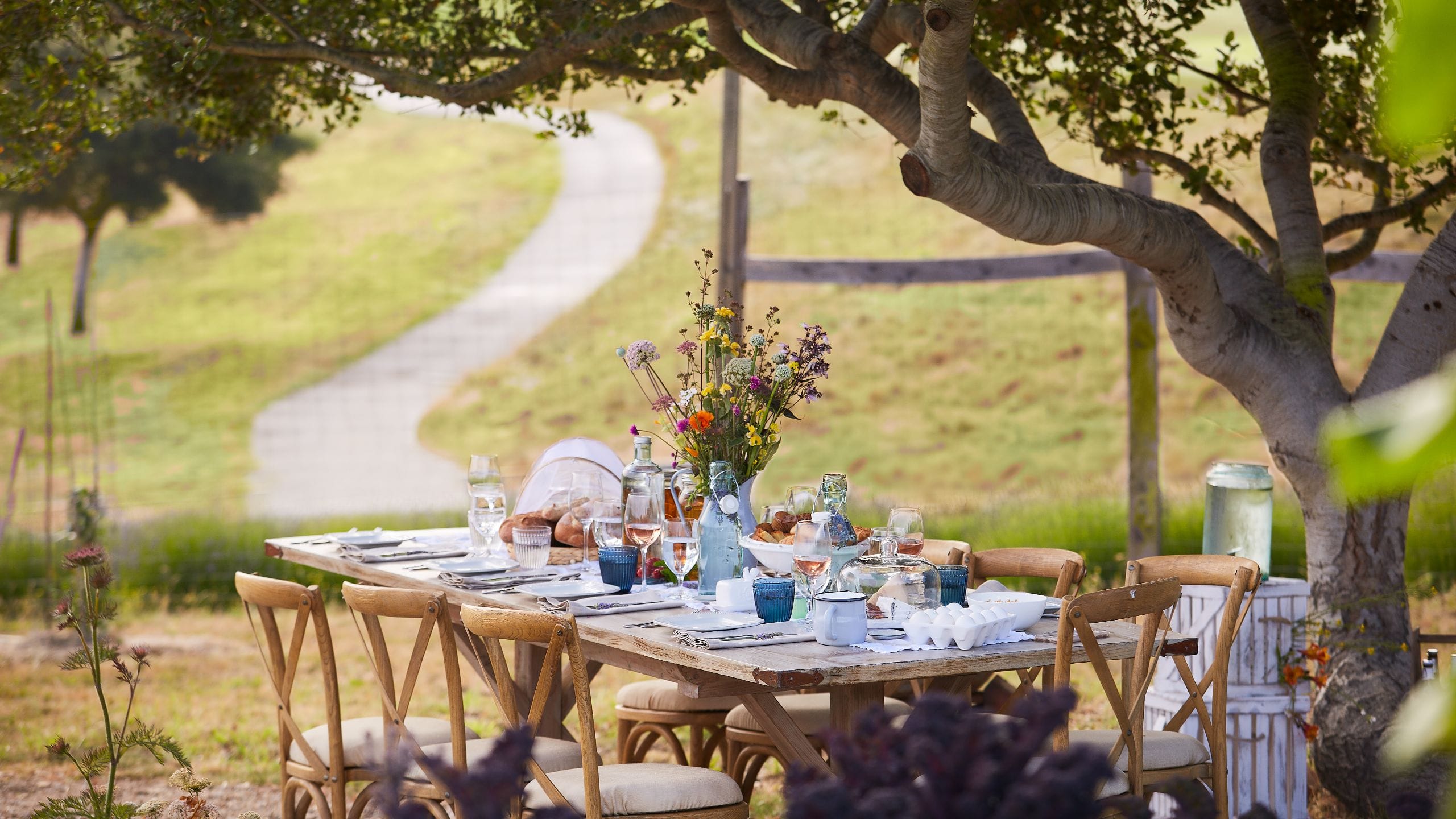 1 of 3 Carmel Valley Ranch Events Organic Garden Breakfast Table