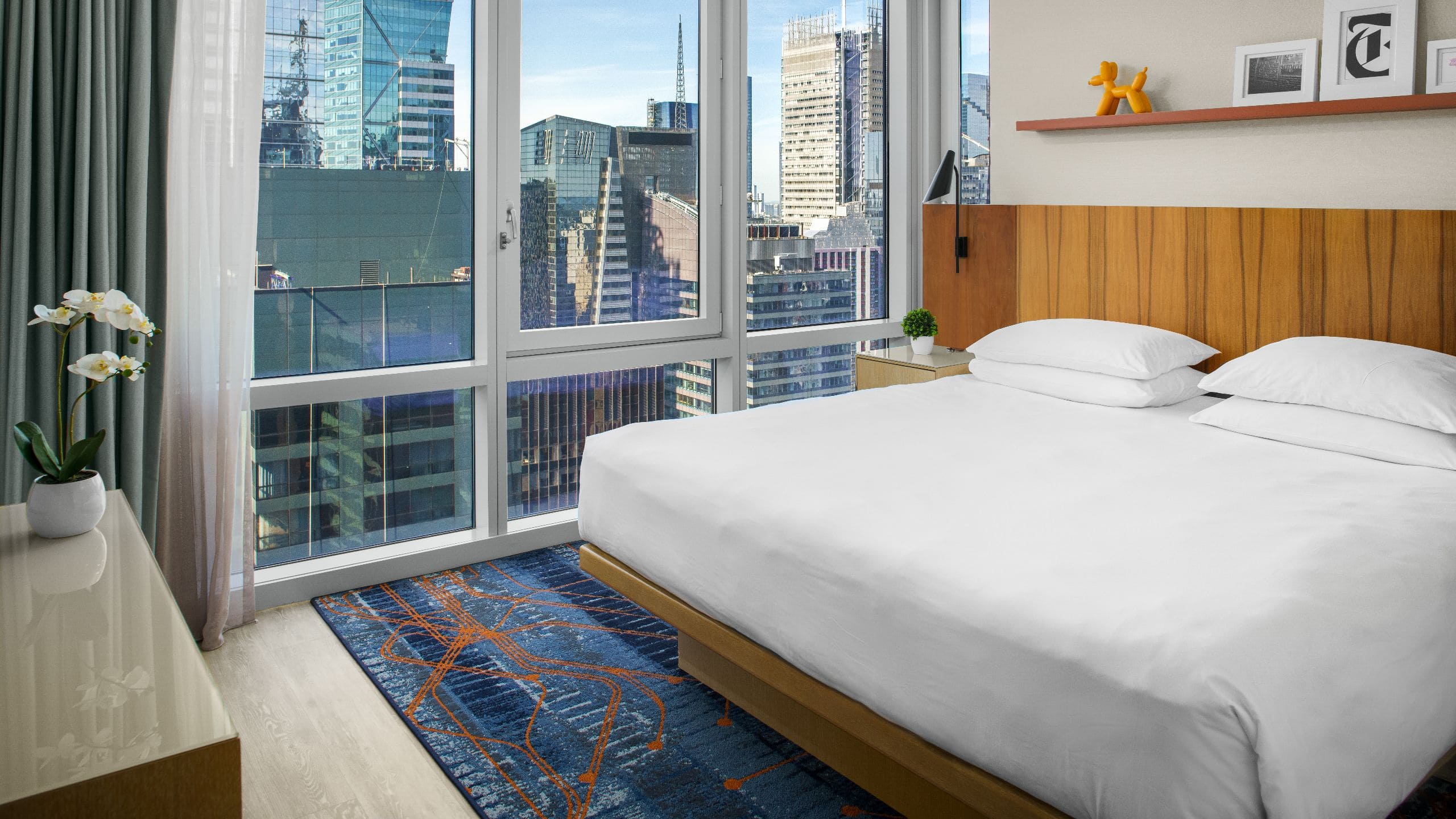 1 of 4 Hyatt Centric Times Square New York Times Square View King Suite Bedroom