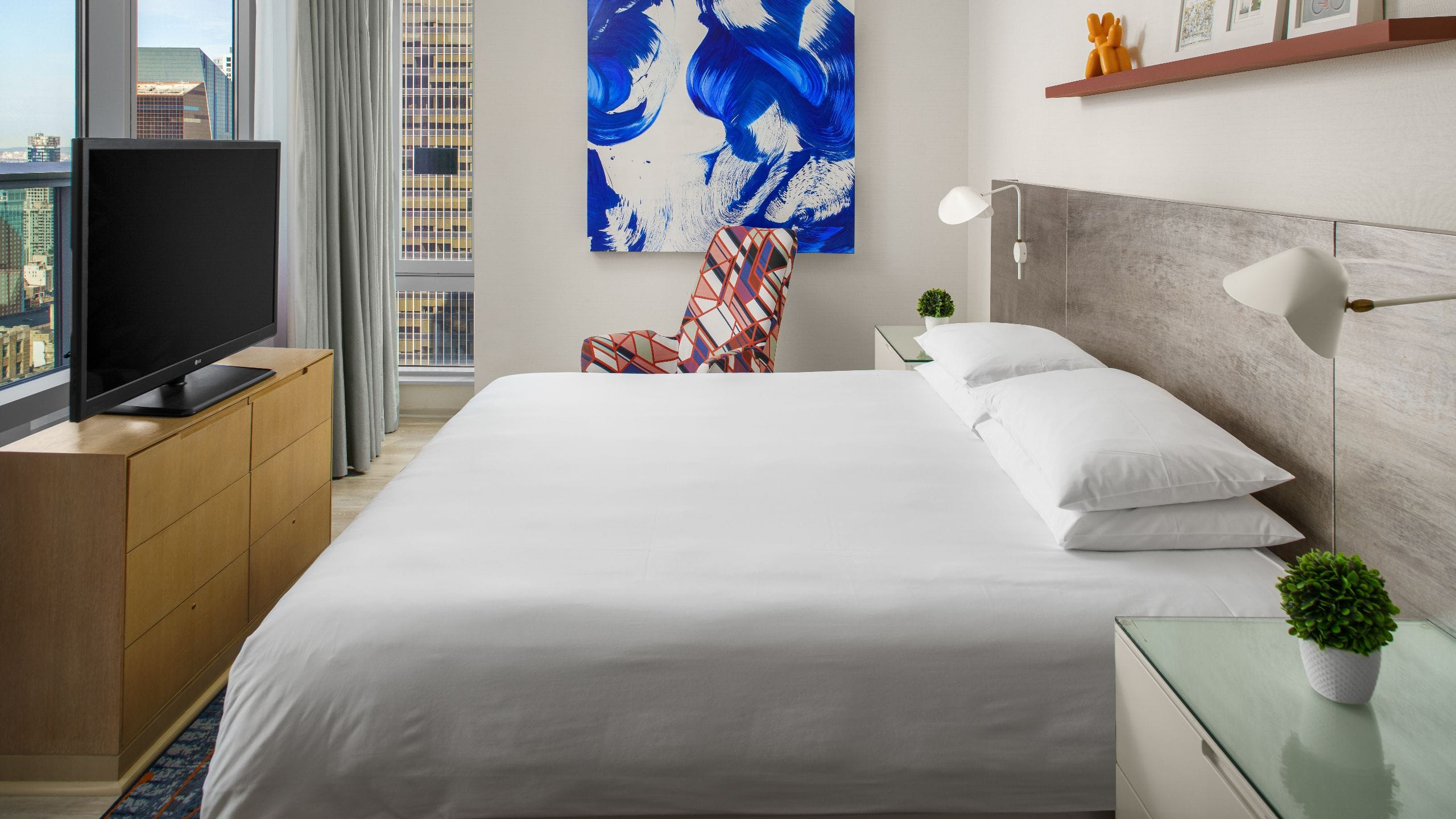 1 of 5 Hyatt Centric Times Square New York Premier Suite Bedroom