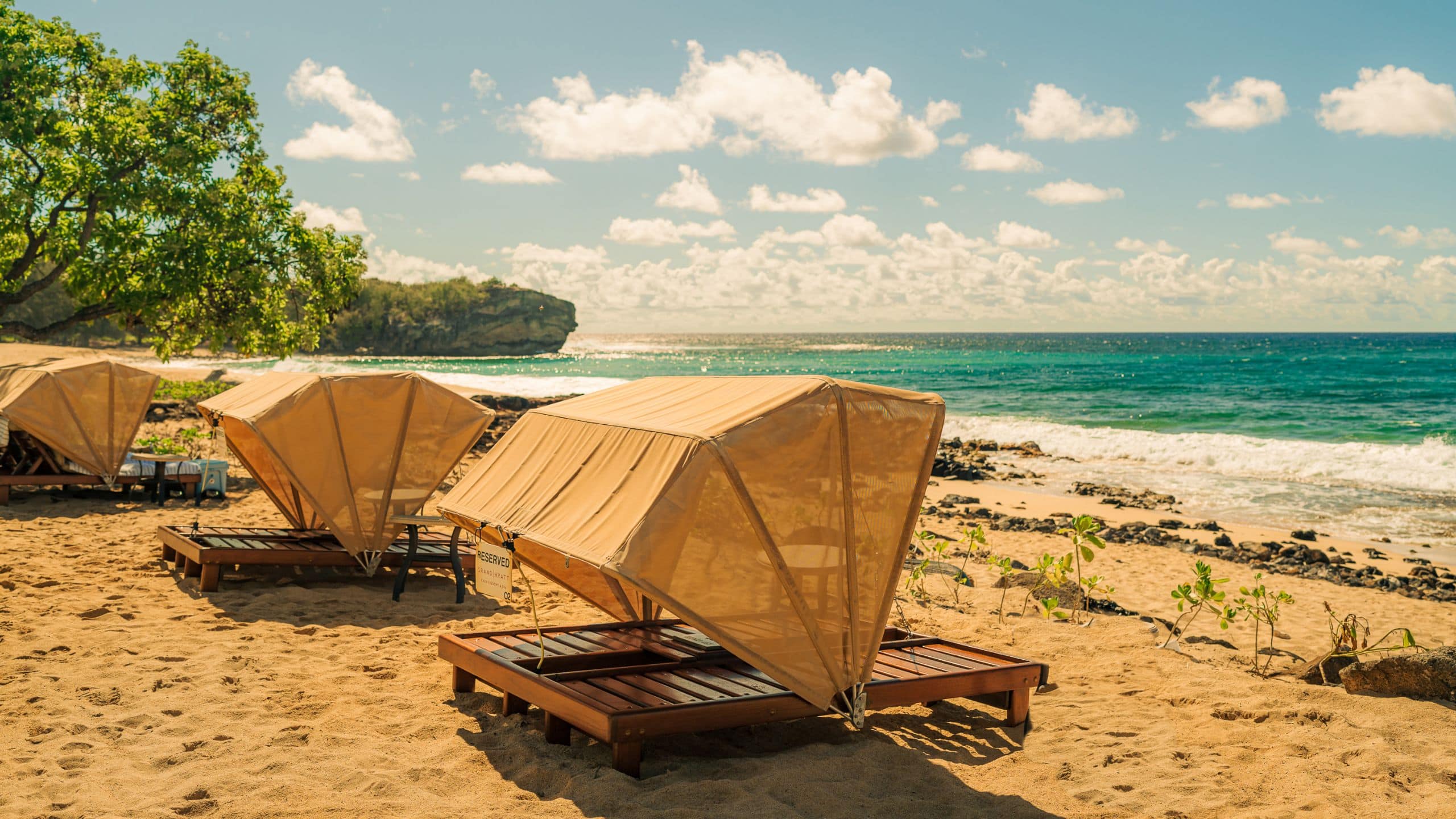 Grand Hyatt Kauai Resort & Spa Beach Loungers
