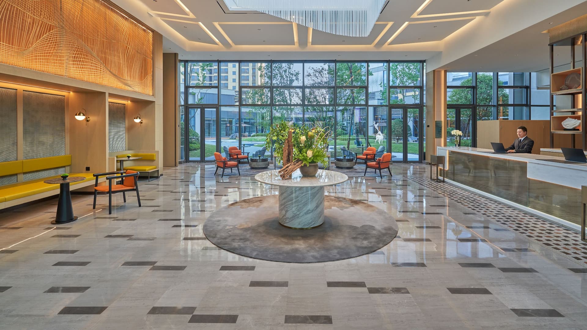 Hyatt Place Huangshan Train Station Lobby Full View