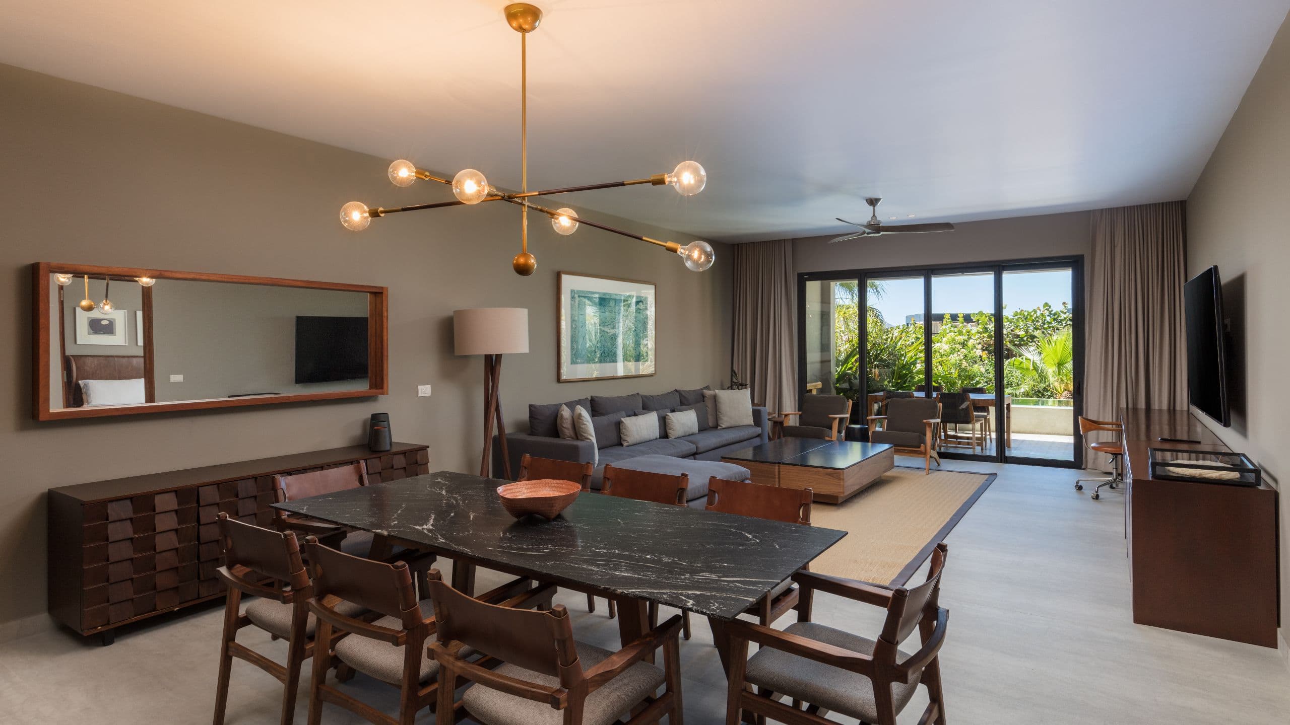 The Cape, a Thompson Hotel One Bedroom Villa Plunge Pool Garden View Living
