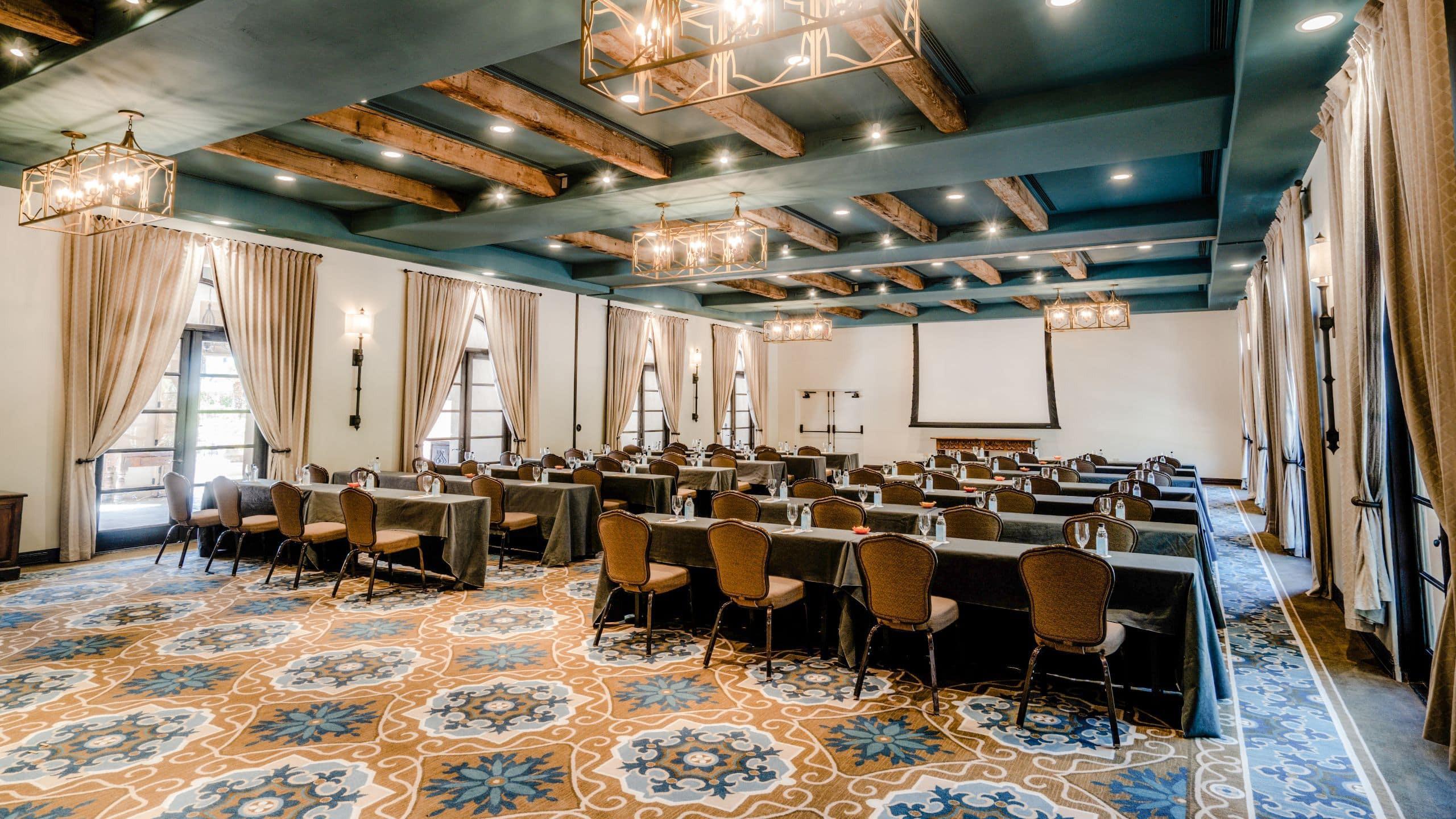 Royal Palms Resort and Spa Estrella Ballroom Meeting Setup Projection Screen